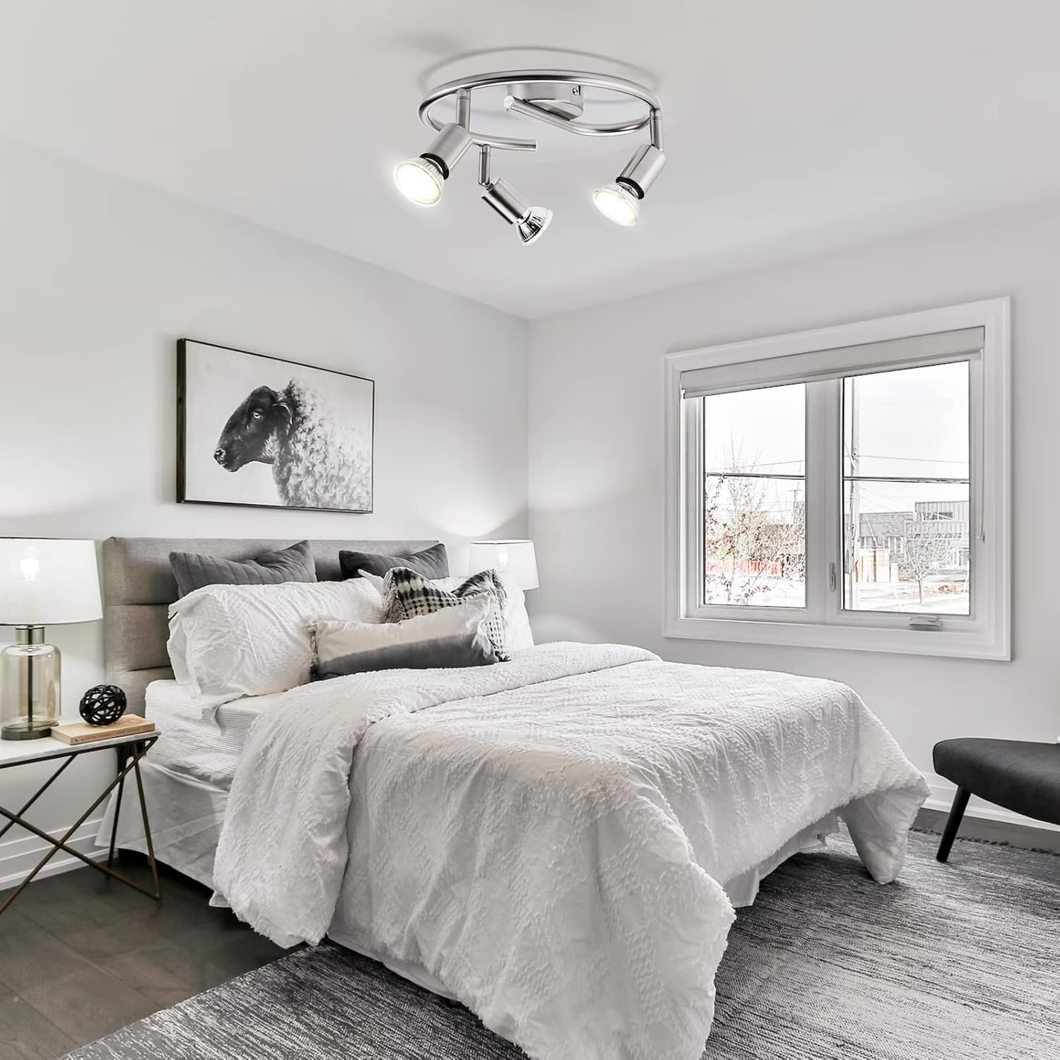 Bojim Faretti LED da Soffitto Orientabili 3 Luci - immagine 5