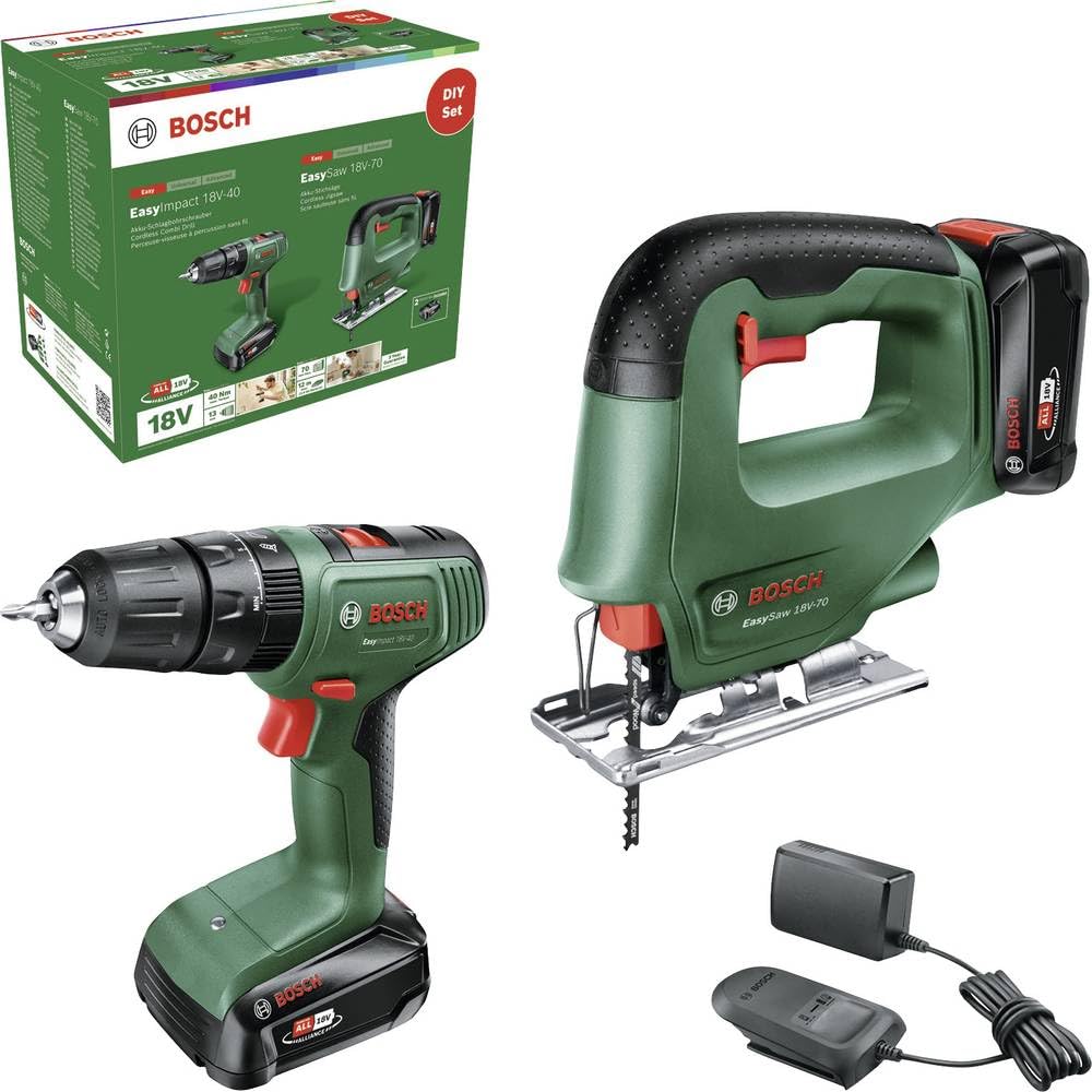 Bosch Home And Garden EasyImpact 18V-40 + EasySaw 18V-70
