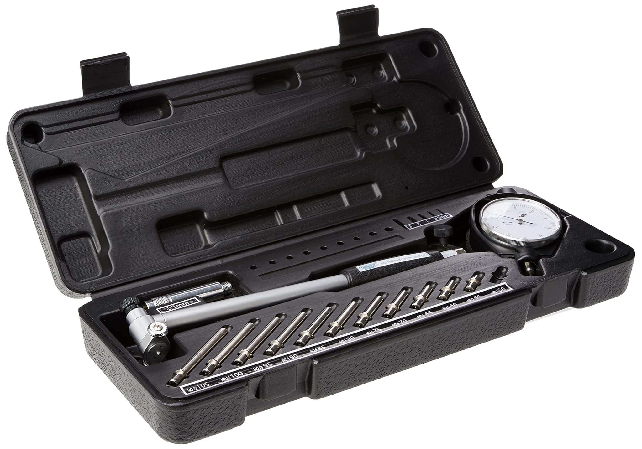 Draper Expert 02753 - Cassetta di controllo del foro, 50-160 mm