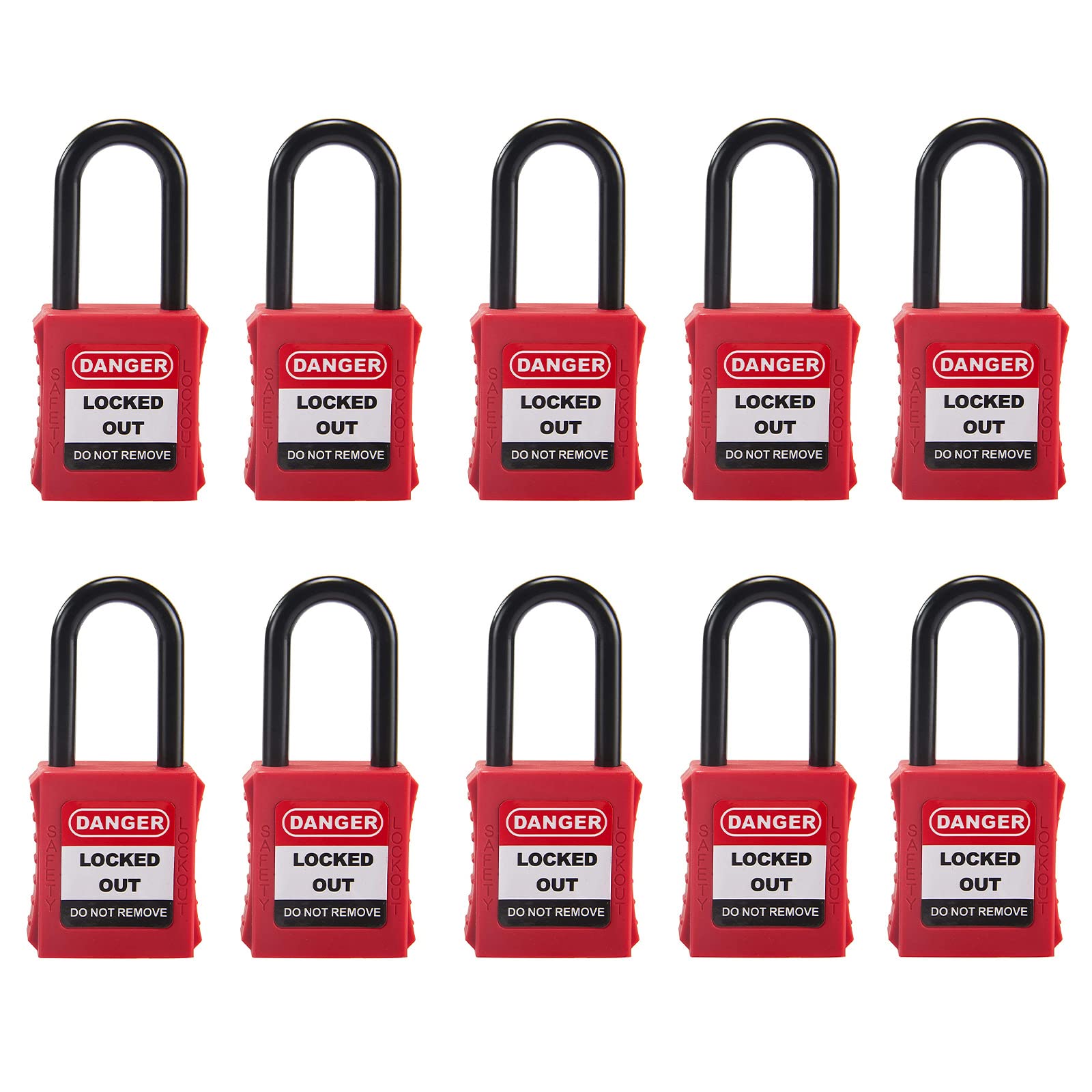 Holulo Lucchetto di Sicurezza Tagout 1-1/2", Rosso