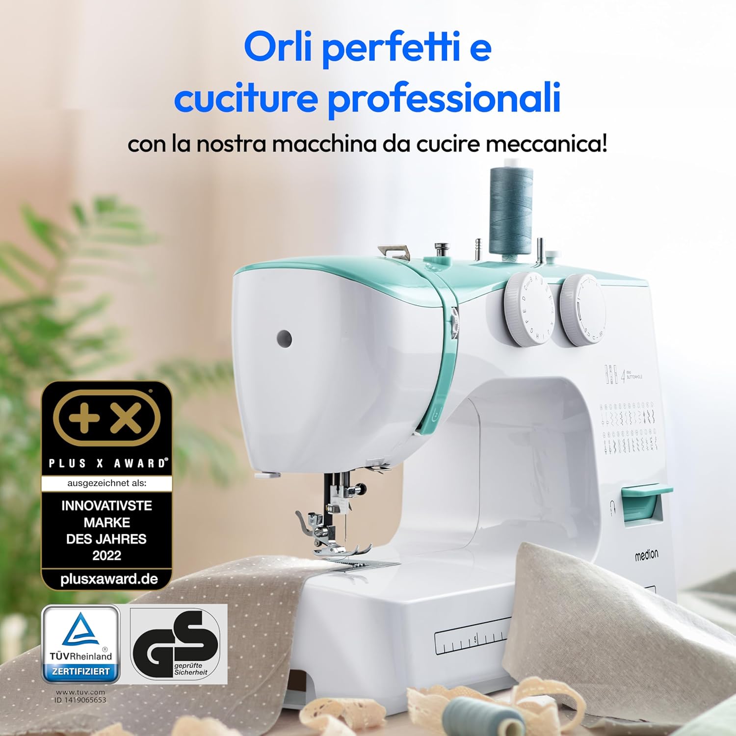 Medion SM60 - Macchina per Cucire a Braccio Libero 60W - immagine 2