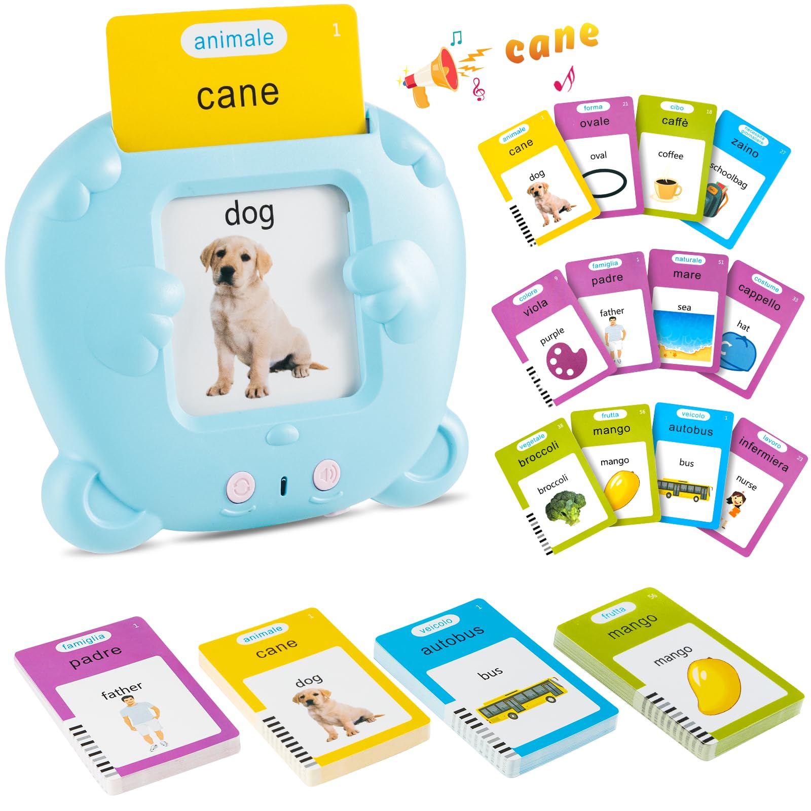Flashcard Giocattoli Educativi per Bambini 1-6 Anni | Surpn | Velz