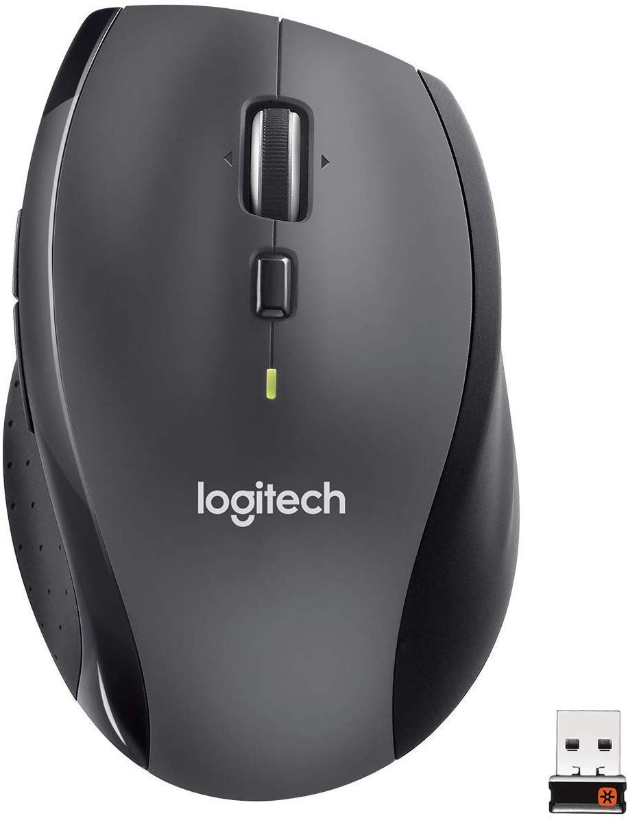 Logitech M705 - Mouse Wireless per Windows e Mac, Nero