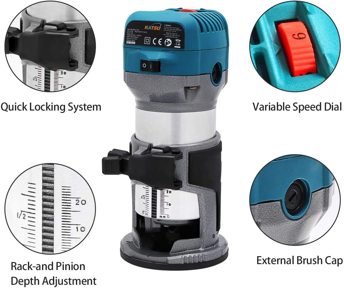 KATSU Rifilatore Fresatrice Verticale per Legno 710W - immagine 2