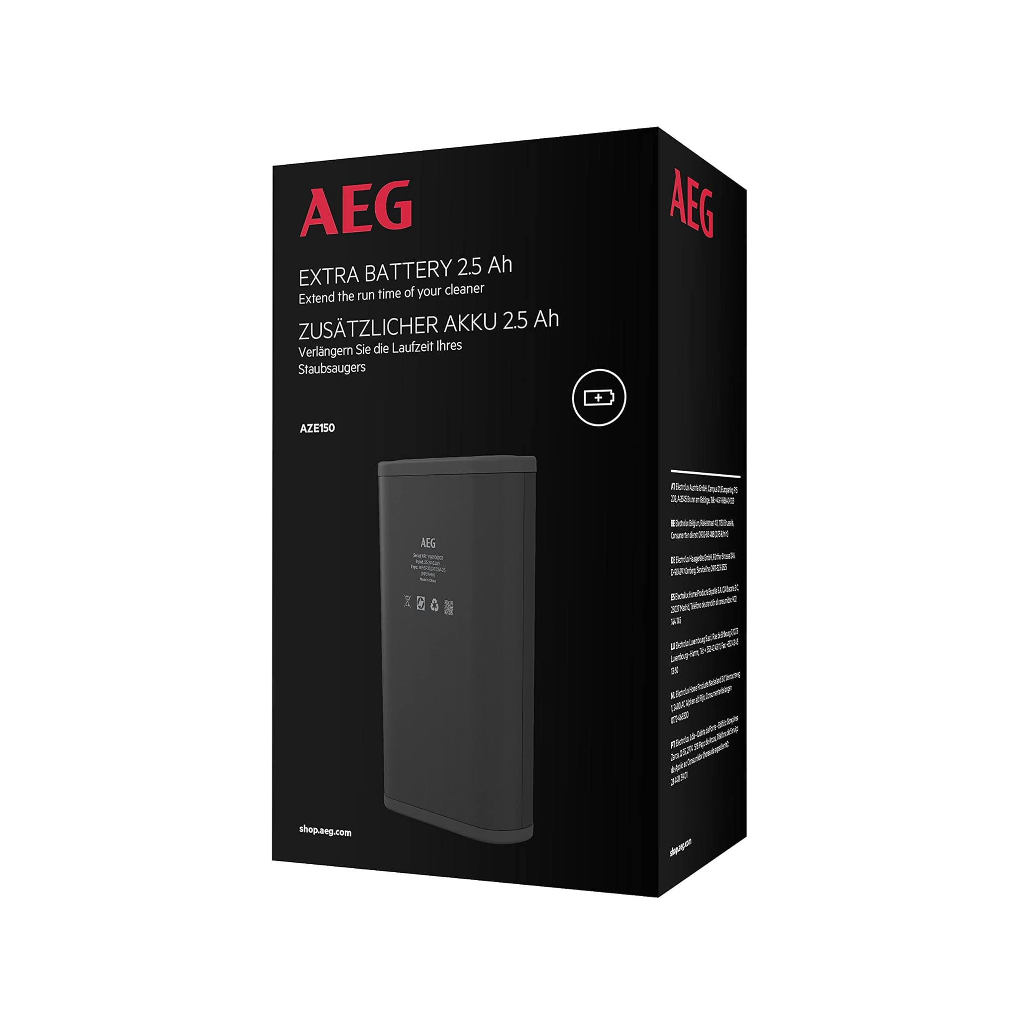 Aeg AZE150 Batteria di Ricambio per AP8000