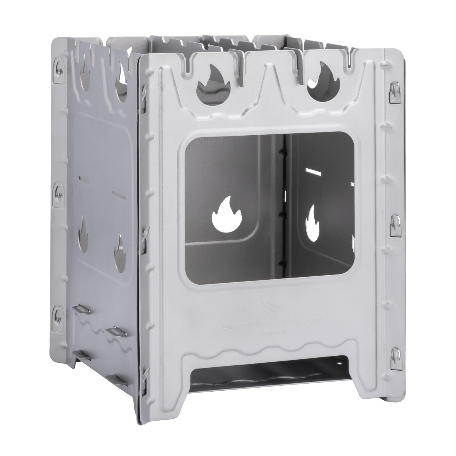 Ibasingo Stufa a Legna Portatile in Titanio per Campeggio