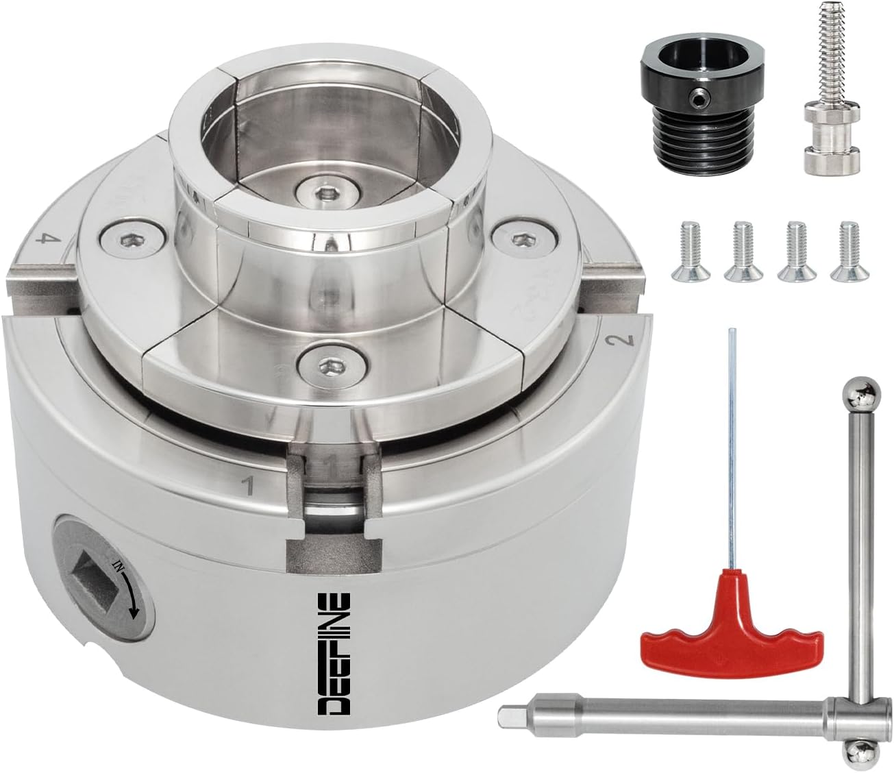Deefiine - Mandrino per Tornio Professionale 100mm