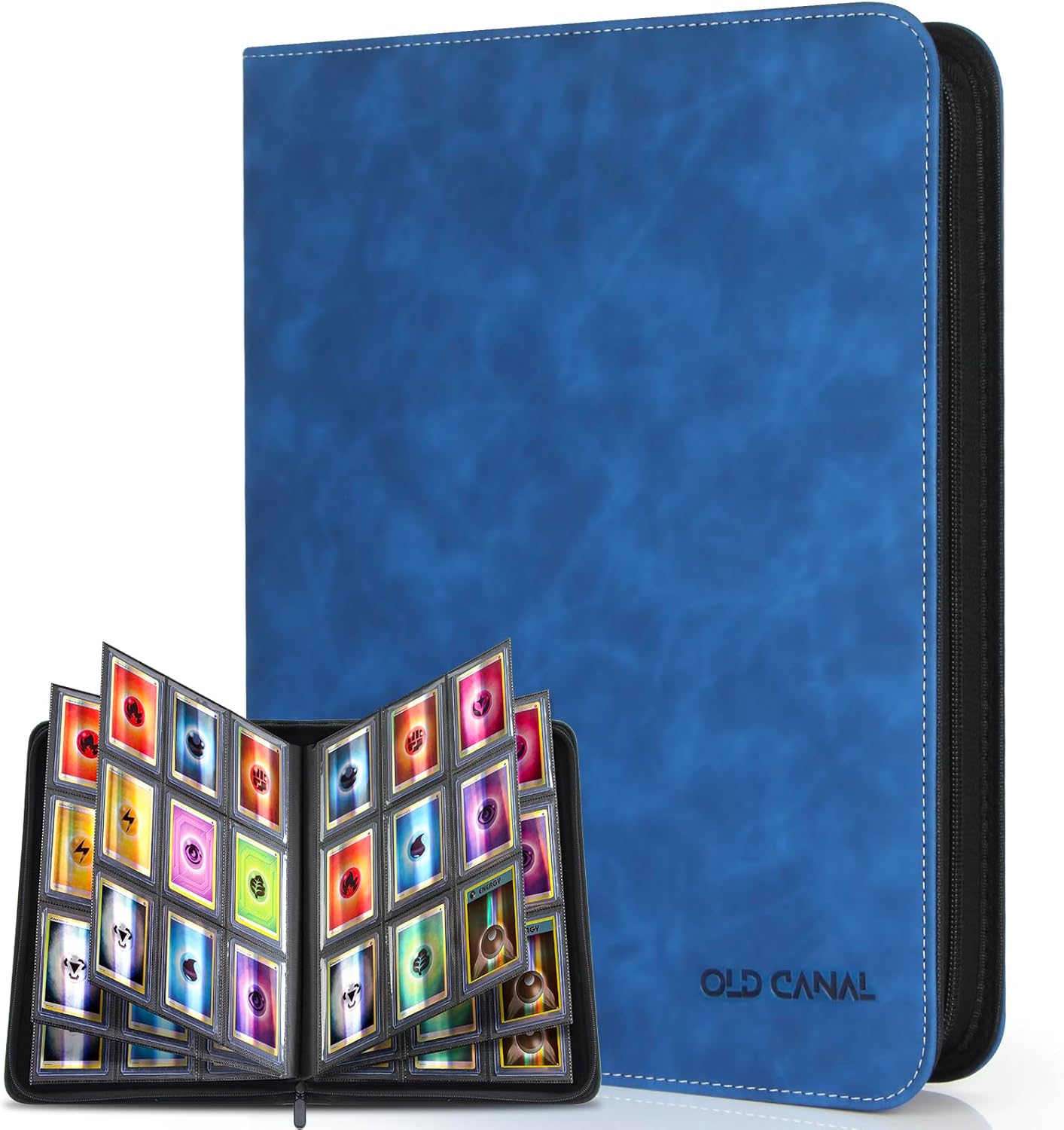 Top Loader Card Binder 9 Tasche, Blu Zaffiro - immagine 1