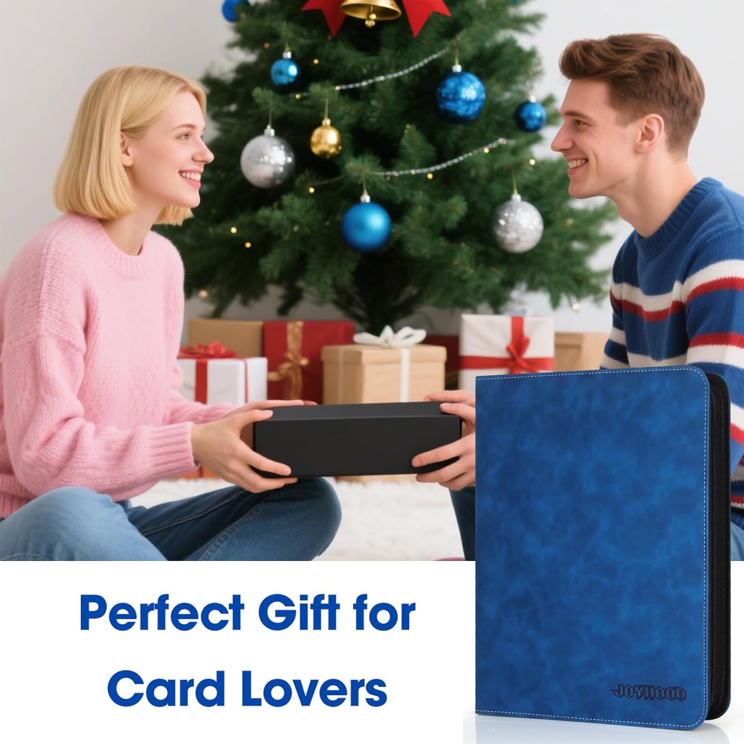 Top Loader Card Binder 9 Tasche, Blu Zaffiro - immagine 6