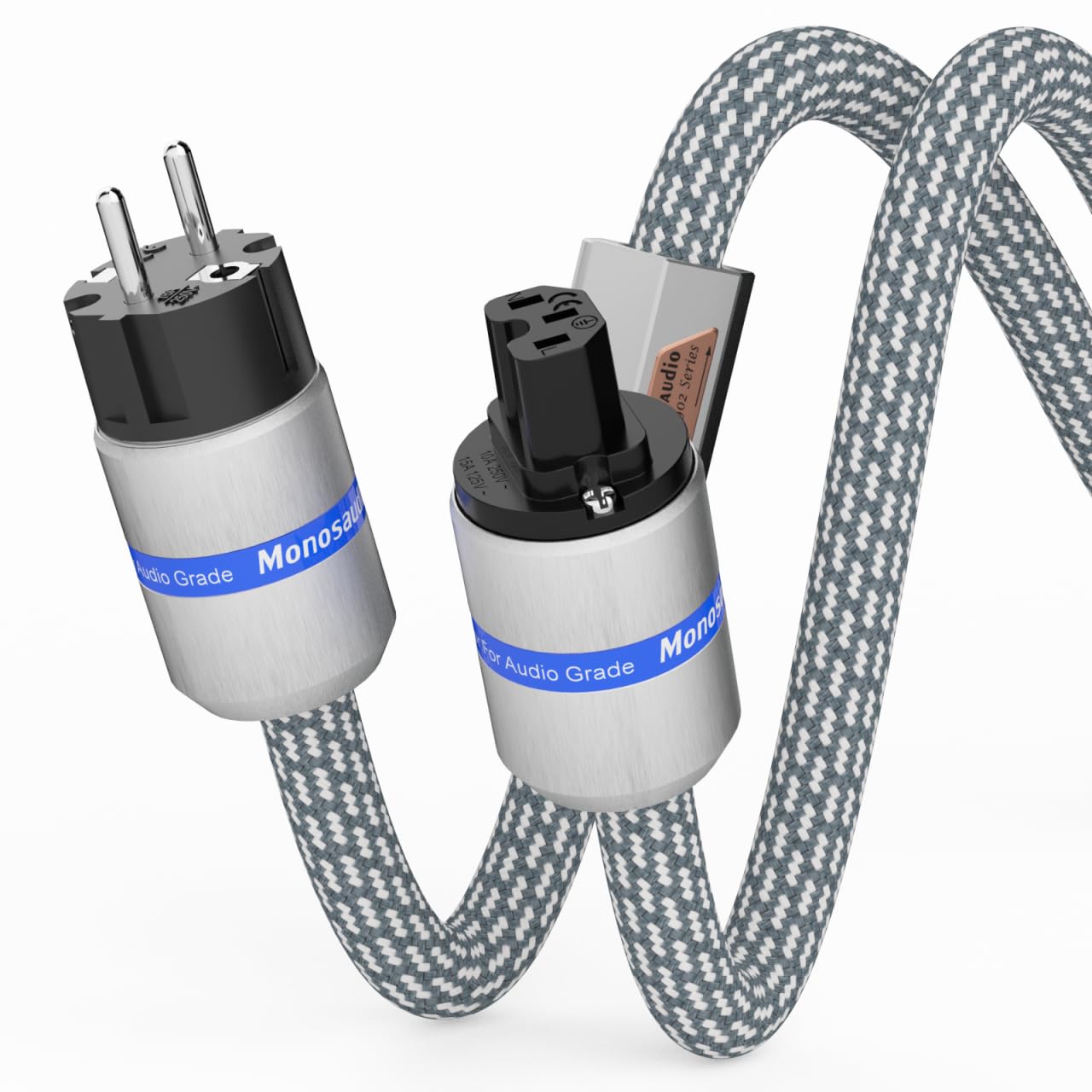 Monosaudio P902E6R - Cavo Alimentazione HiFi 1m