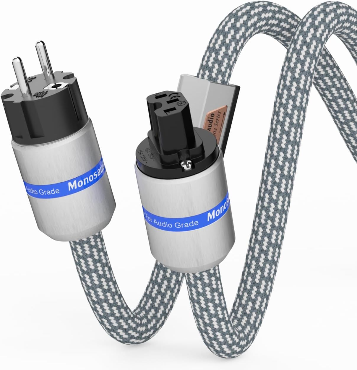 Monosaudio P902E6R - Cavo Alimentazione HiFi 1m - immagine 1