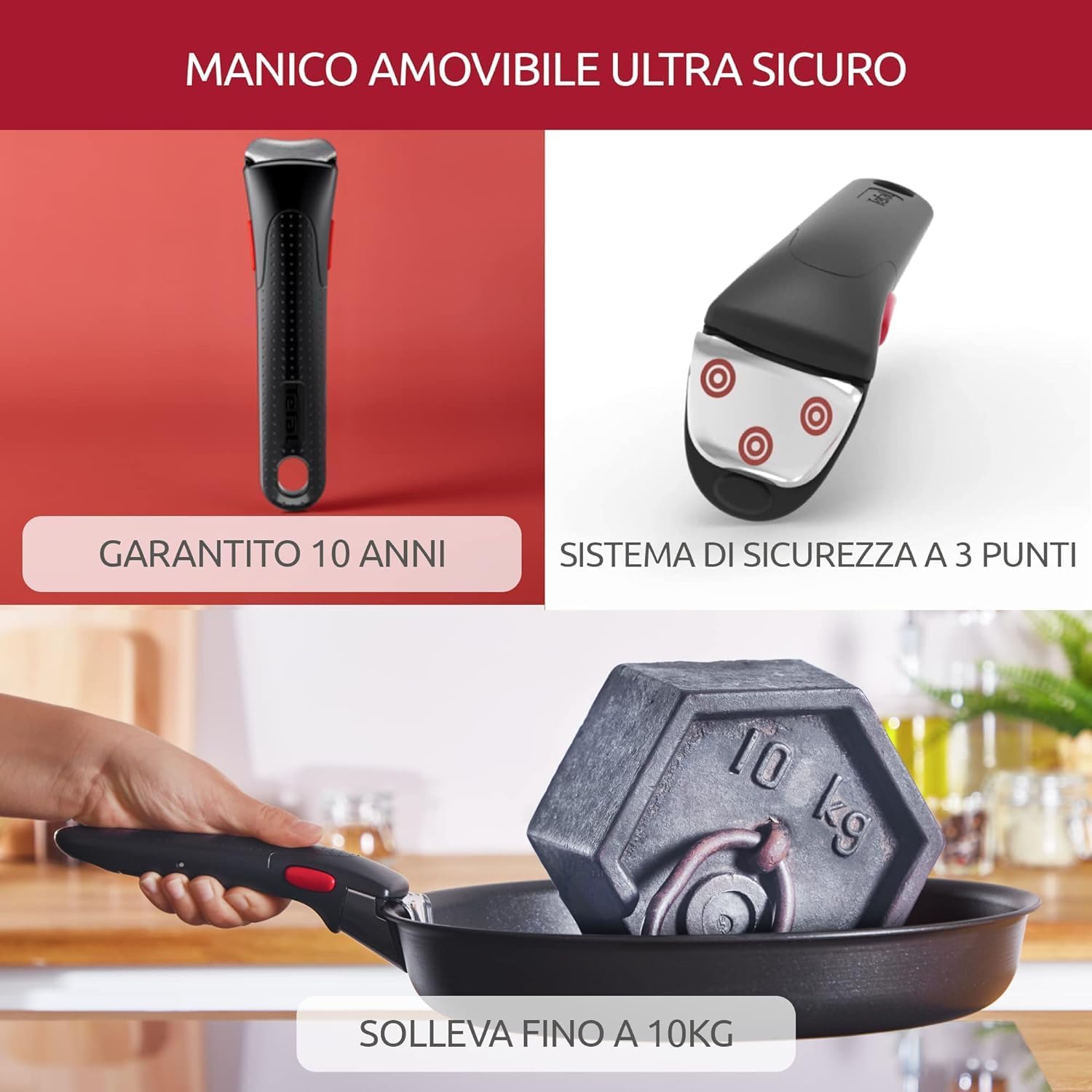 Lagostina Ingenio Essential Plus - Batteria di Pentole 17 Pezzi - immagine 6
