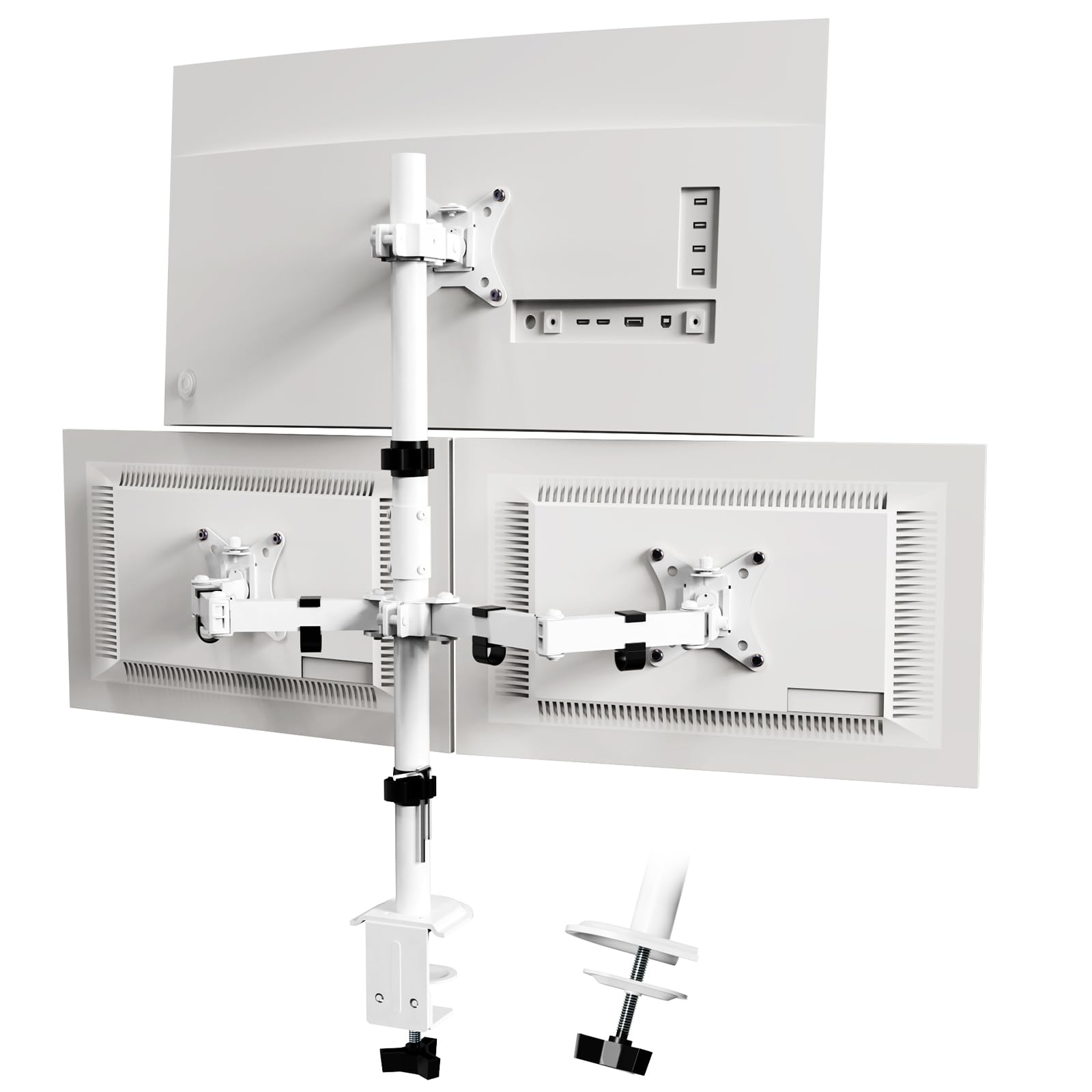 Putorsen Supporto Monitor Triplo per Schermi 17-32 Pollici