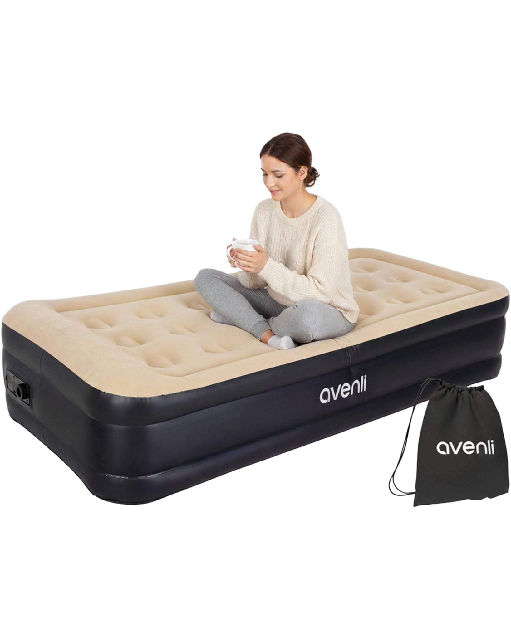 Avenli Materasso Letto Gonfiabile Singolo 196x97x47cm