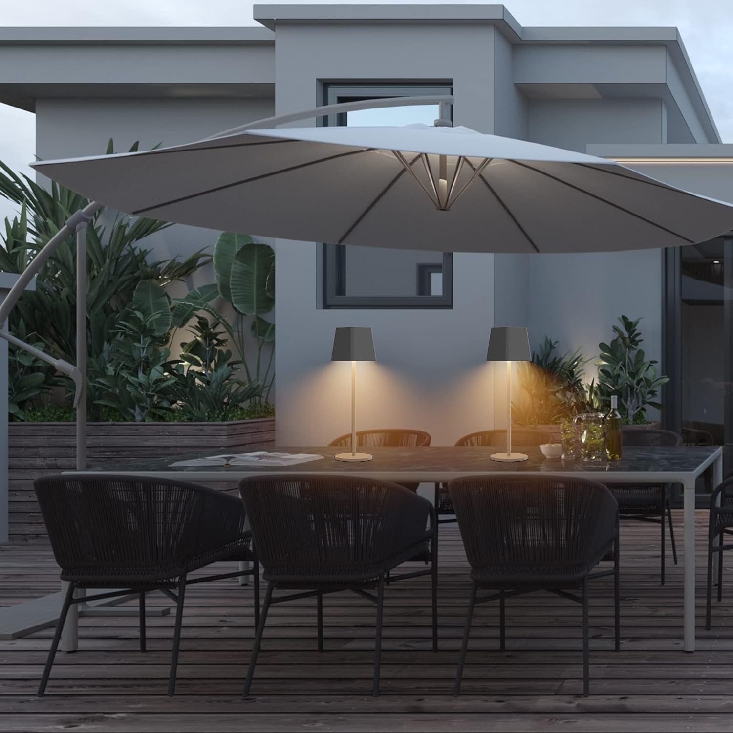 K-Bright Lampada LED da Tavolo Ricaricabile H38cm (2 pz) - immagine 7