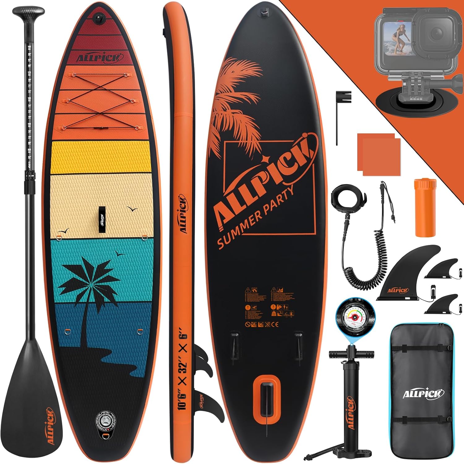 Allpick Sup Gonfiabile - Stand Up Paddle Board - immagine 1
