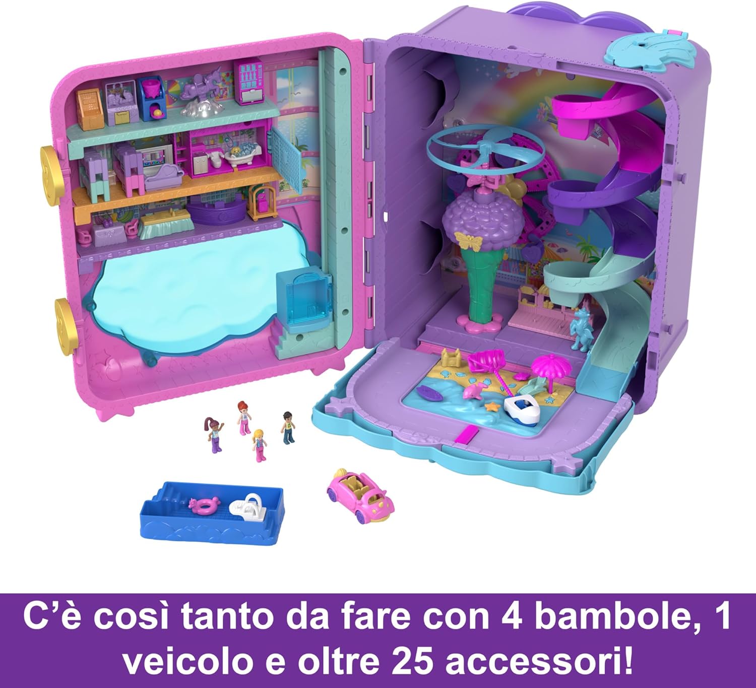 Polly Pocket Pollyville - Trolley Resort Vacanze HKV43 - immagine 4