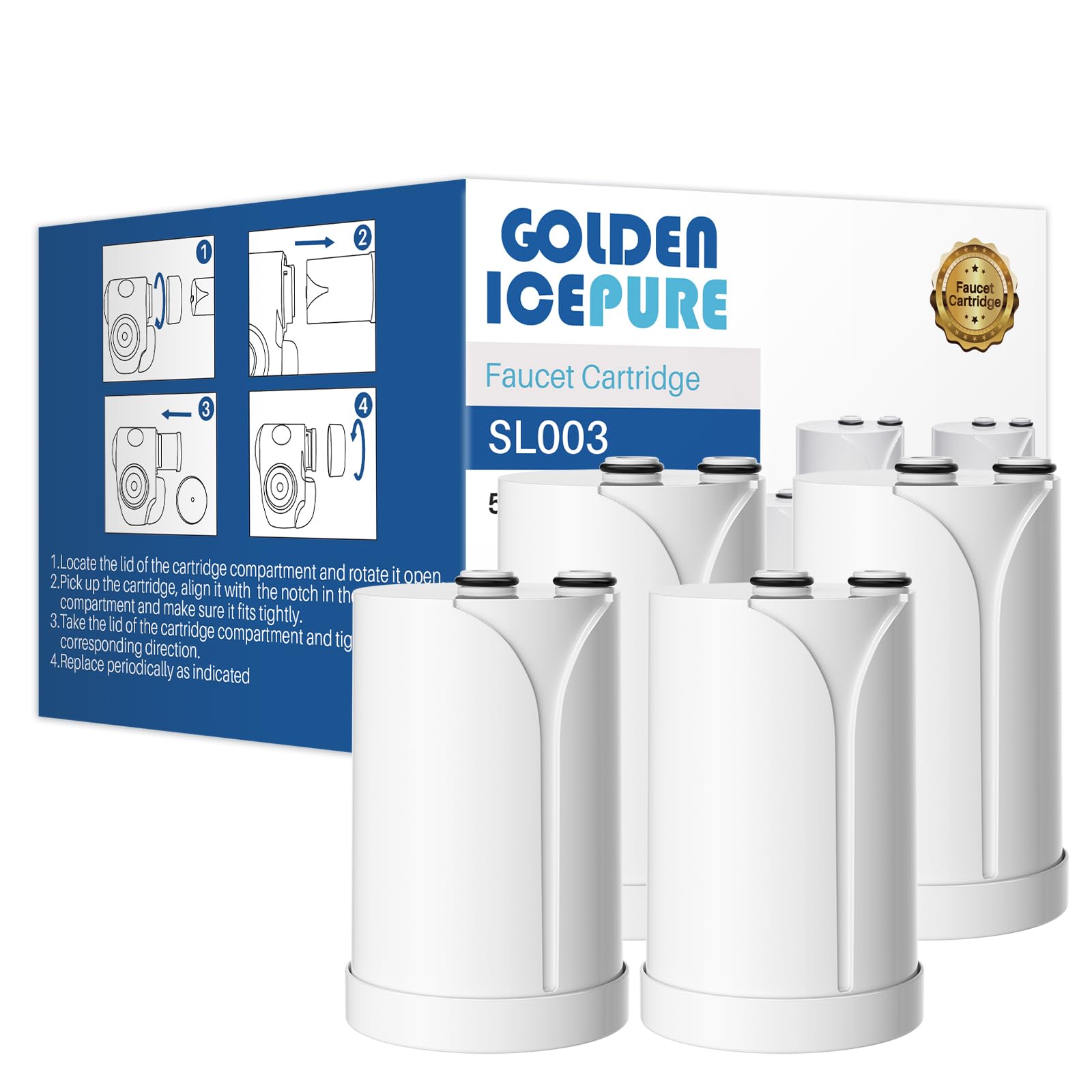 Golden Icepure - Filtro Acqua Rubinetto Brita On Tap Pro V-MF