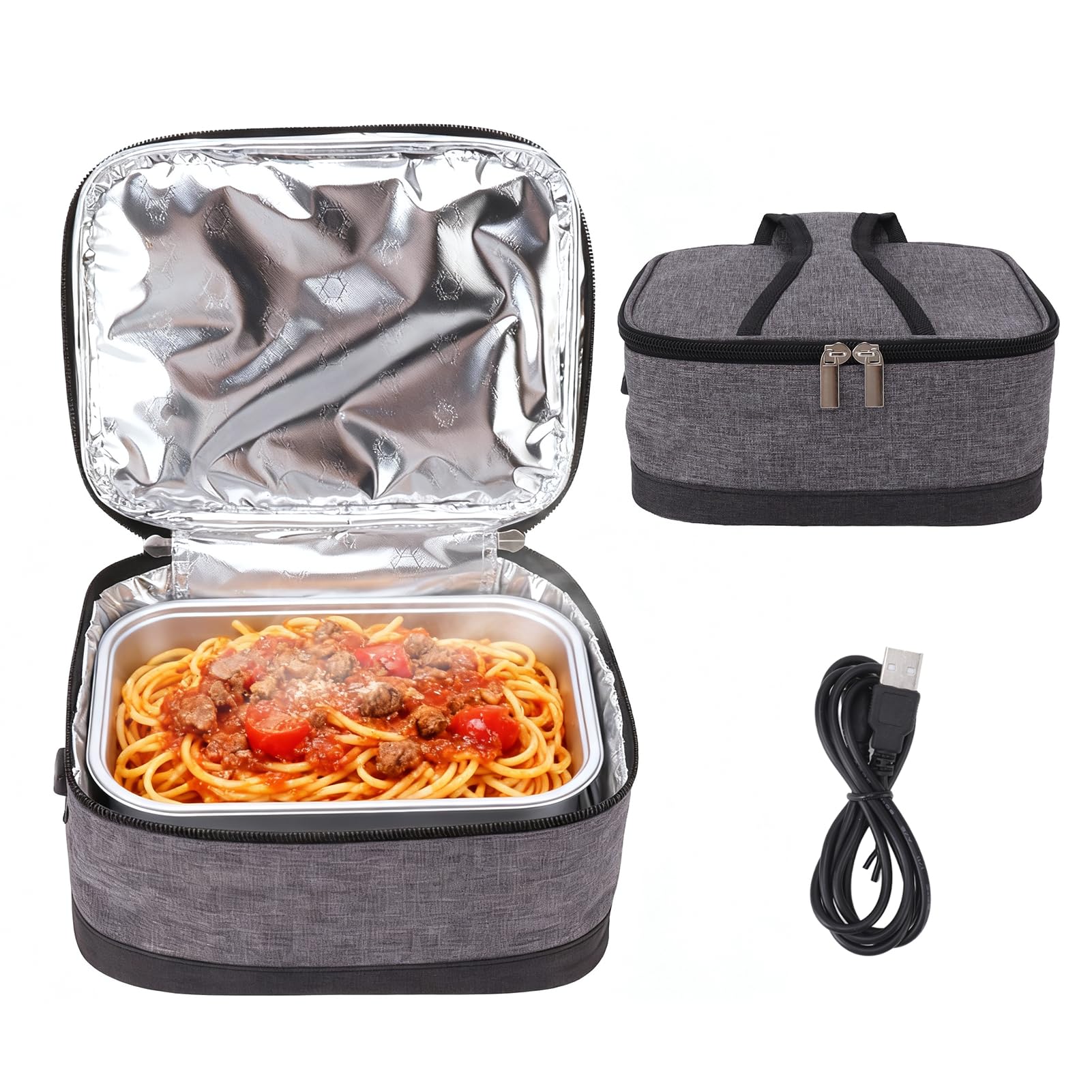 Scaldavivande Elettrico USB Portatile, Grigio