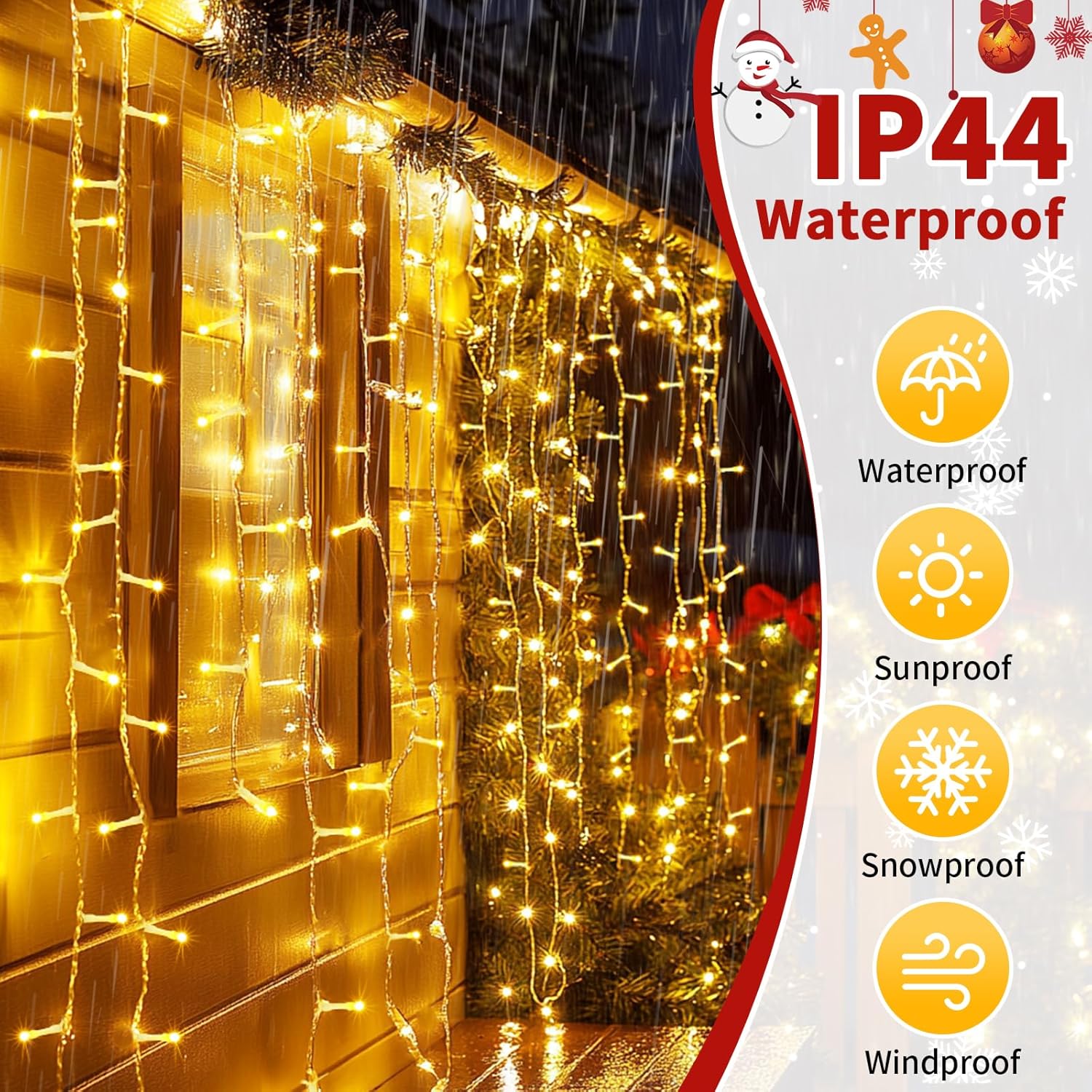 Auriostar Luci Natale Esterno 100m 1000LEDs - immagine 3