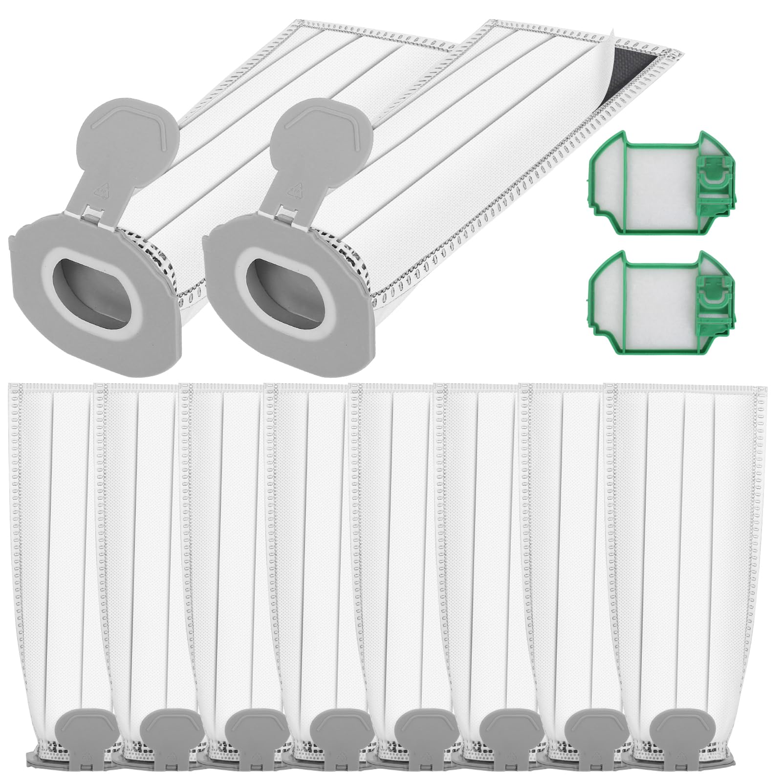 12 Sacchetti e 2 Filtri per Vorwerk Folletto VK7 FP7 Premium - Accessori per Aspirapolvere