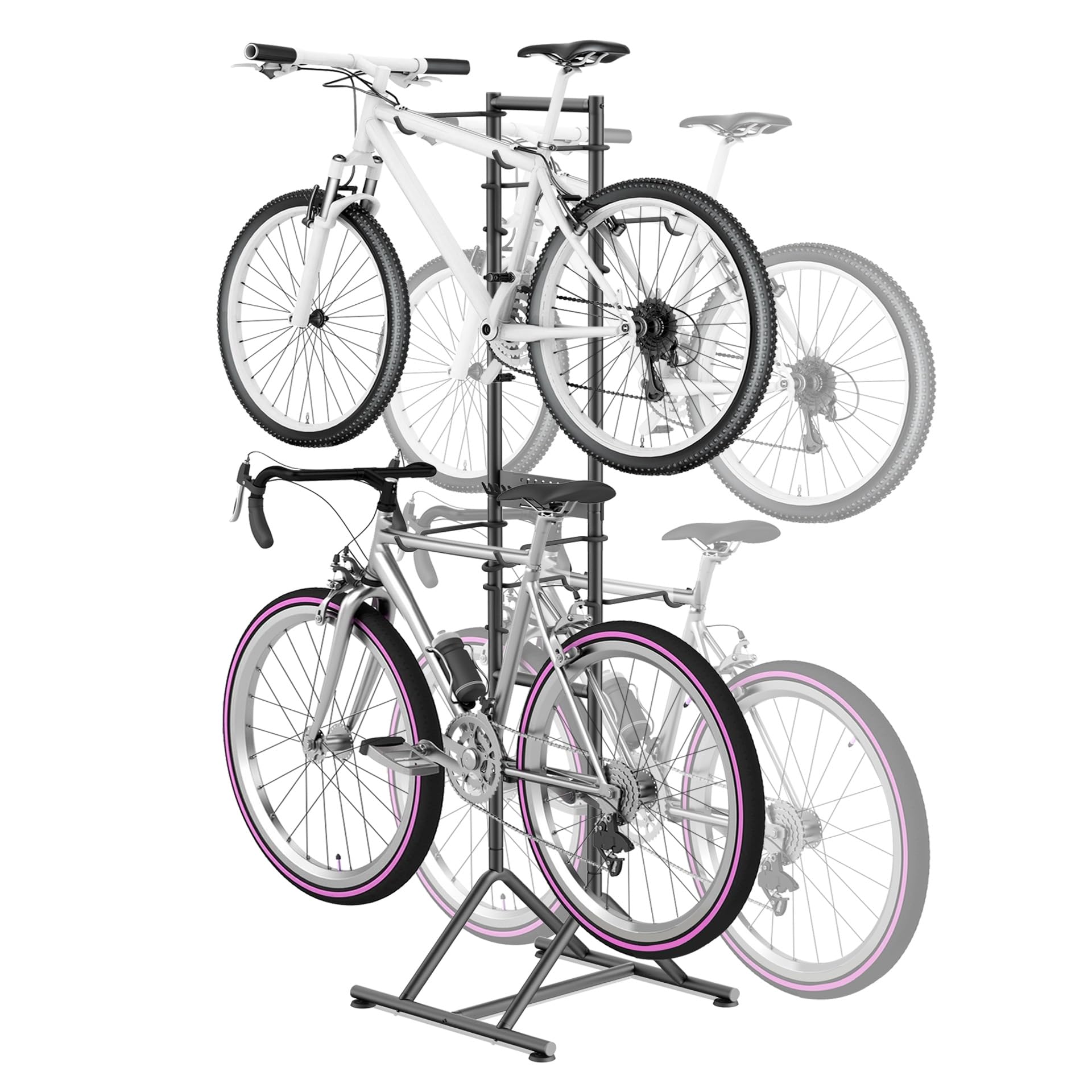 Mimoke Portabici Autoportante per 4 Biciclette