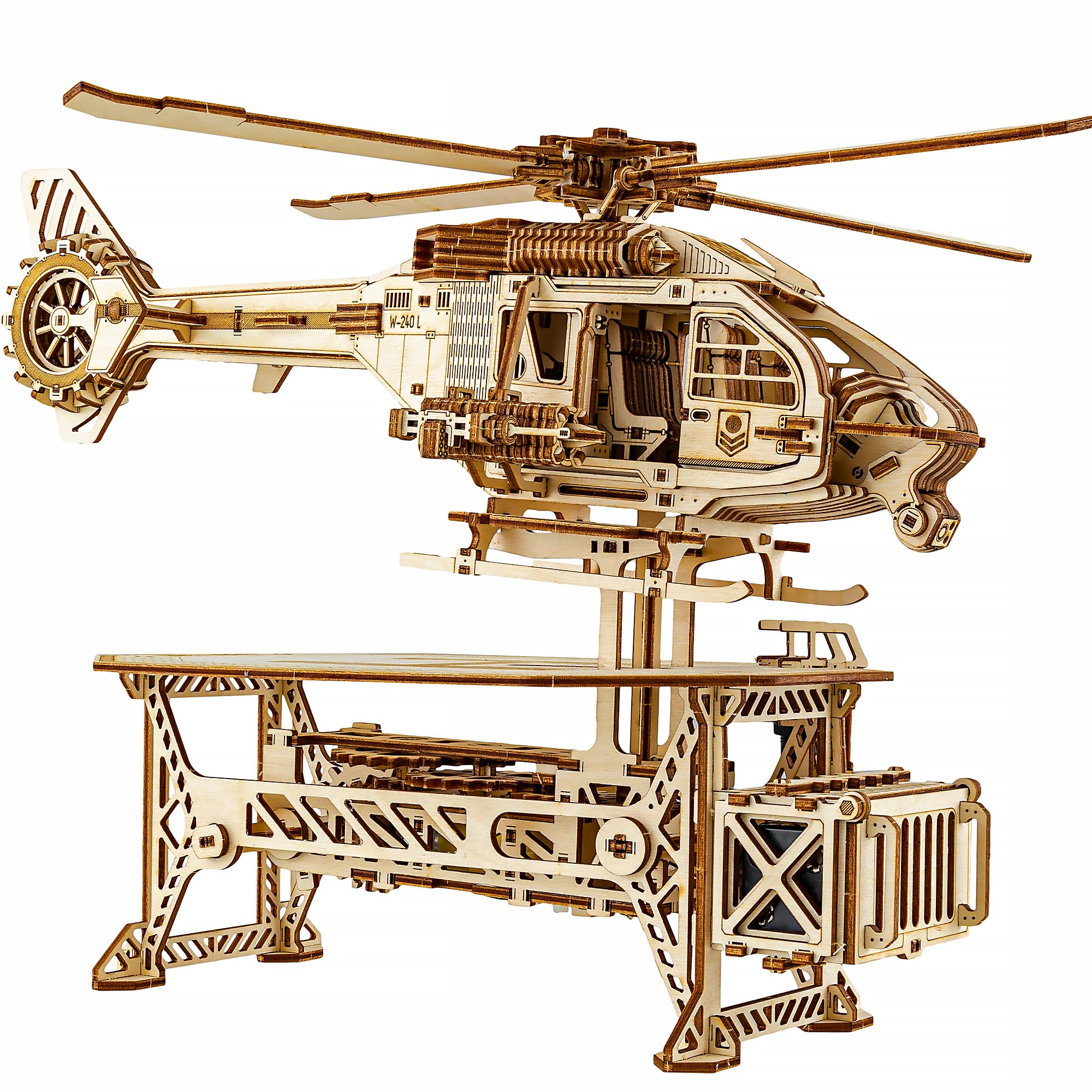 Wood Trick Thunder Chopper - Puzzle Elicottero 3D in Legno