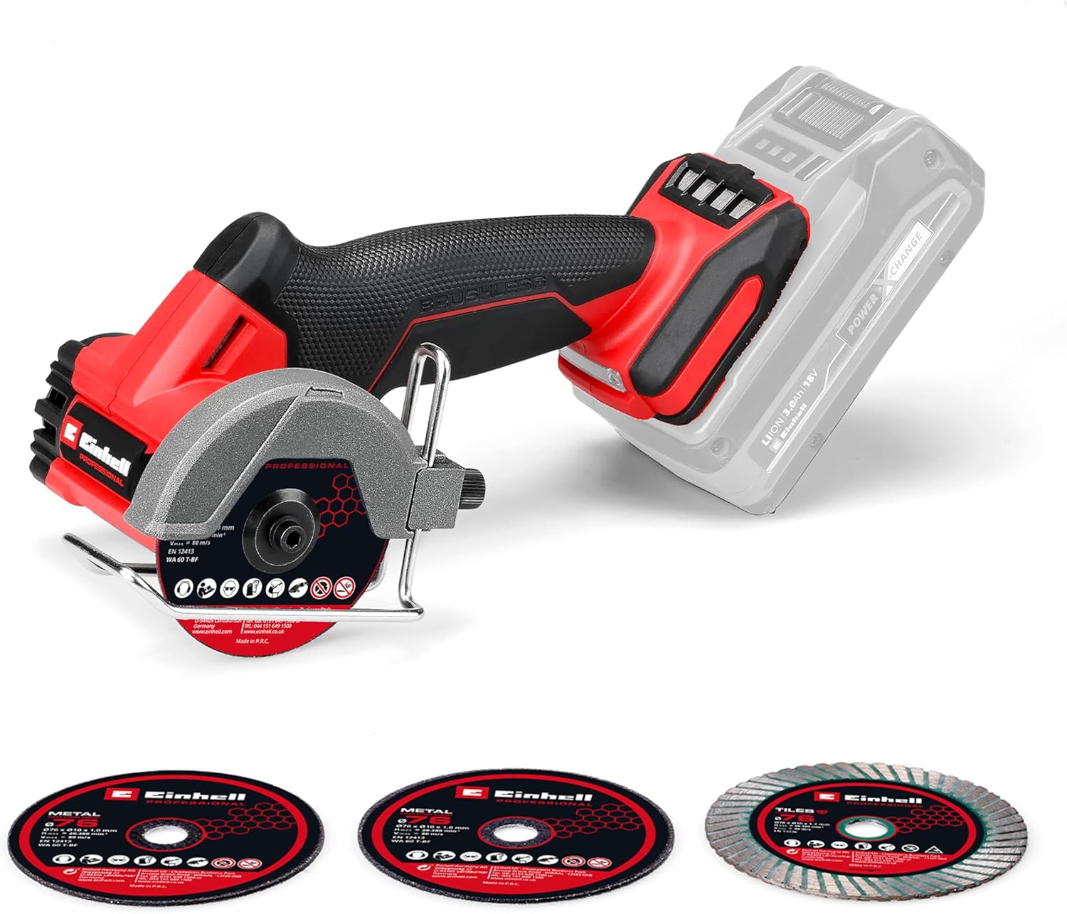 Einhell Professional Smerigliatrice TP-CO 18/76 Power X-Change