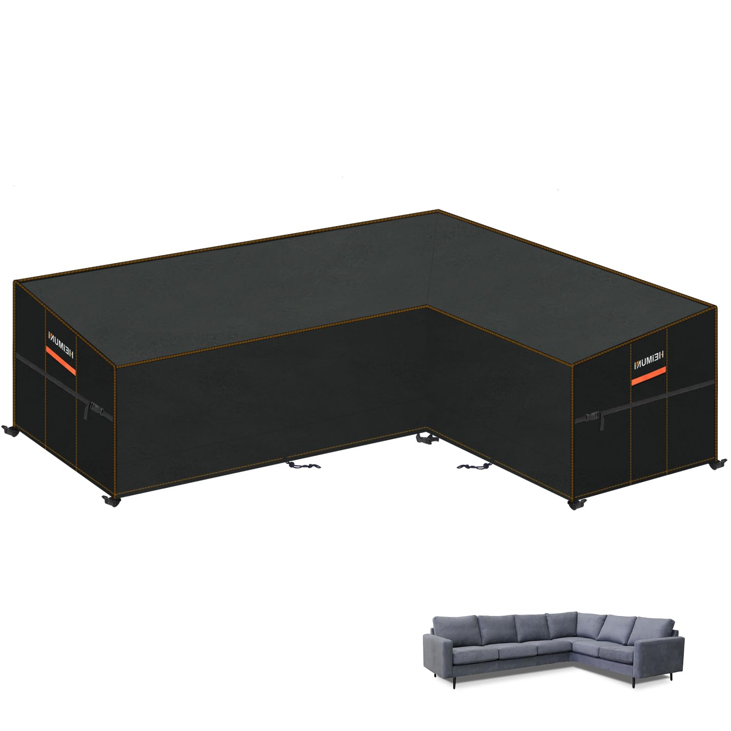 Heimuni Copertura Divano da Giardino Impermeabile a L