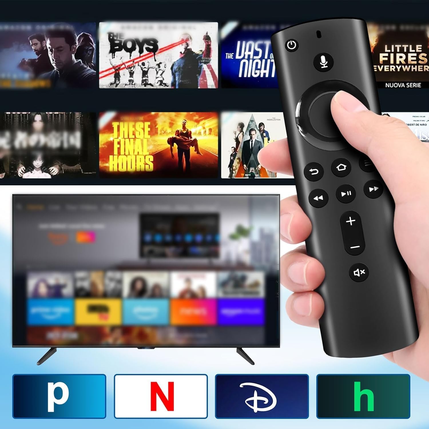 Telecomando Vocale Sostitutivo (2 Gen) per Smart TV - immagine 5