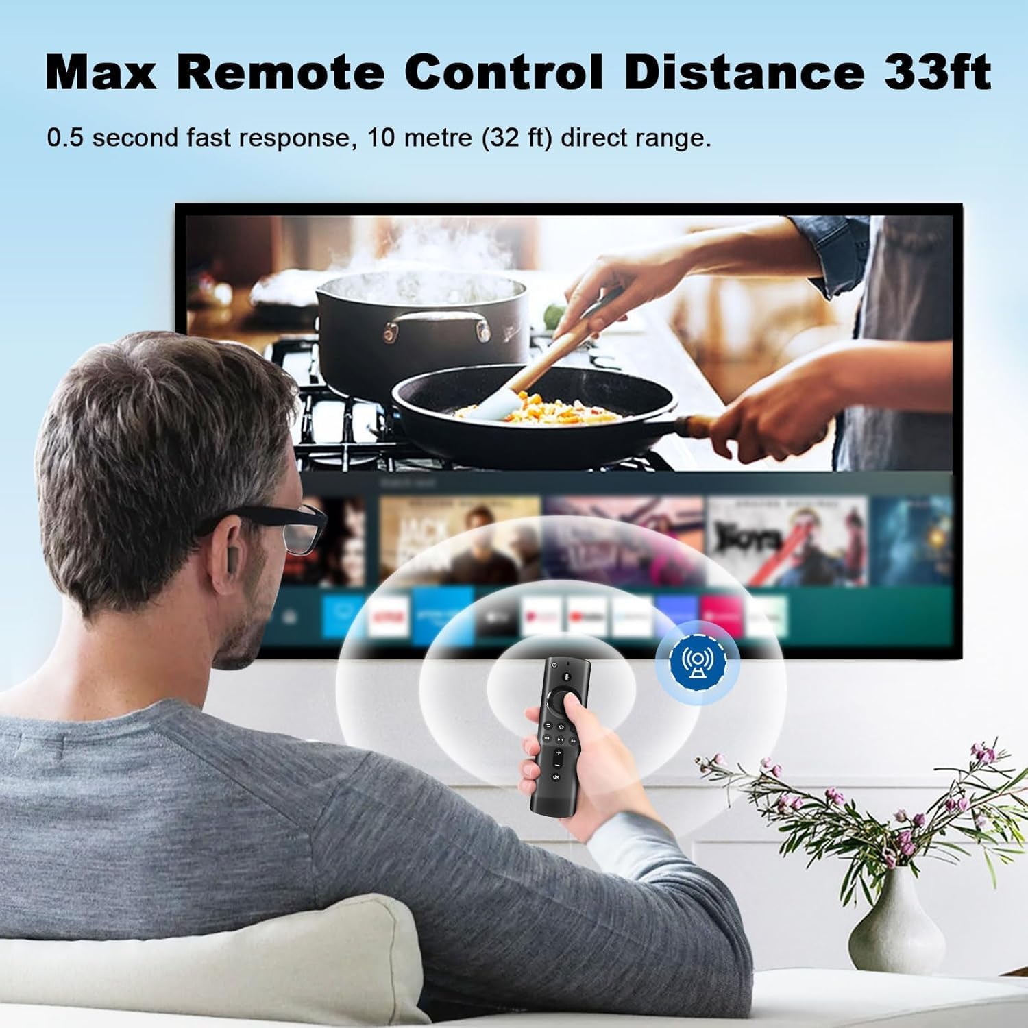 Telecomando Vocale Sostitutivo (2 Gen) per Smart TV - immagine 6