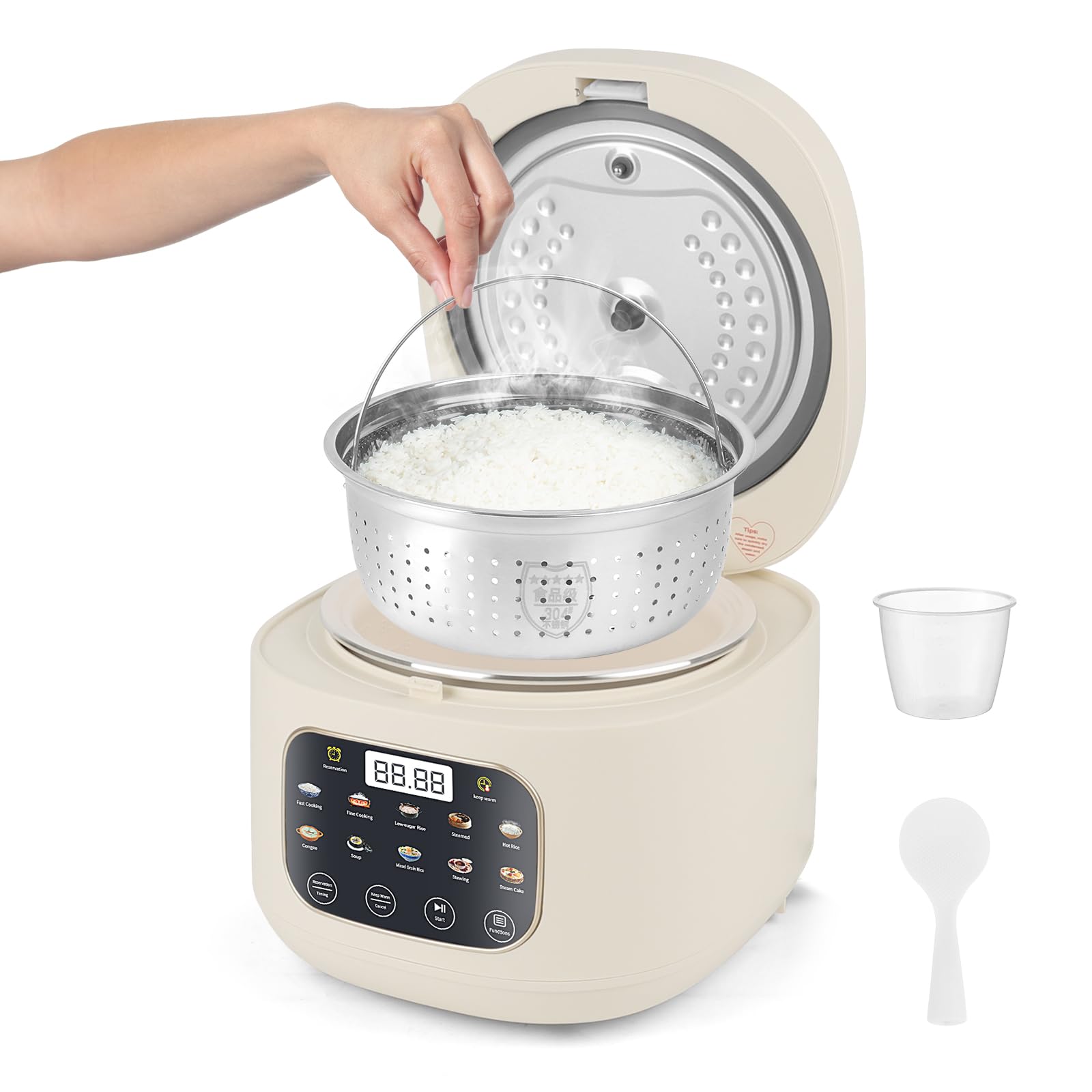 Cuociriso Multifunzione 3L con Modo Bajo en Azúcar