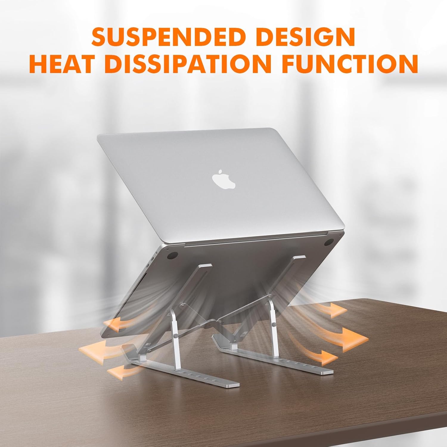 Grifema GB1054 Supporto PC Portatile Antiscivolo, Argento - immagine 6