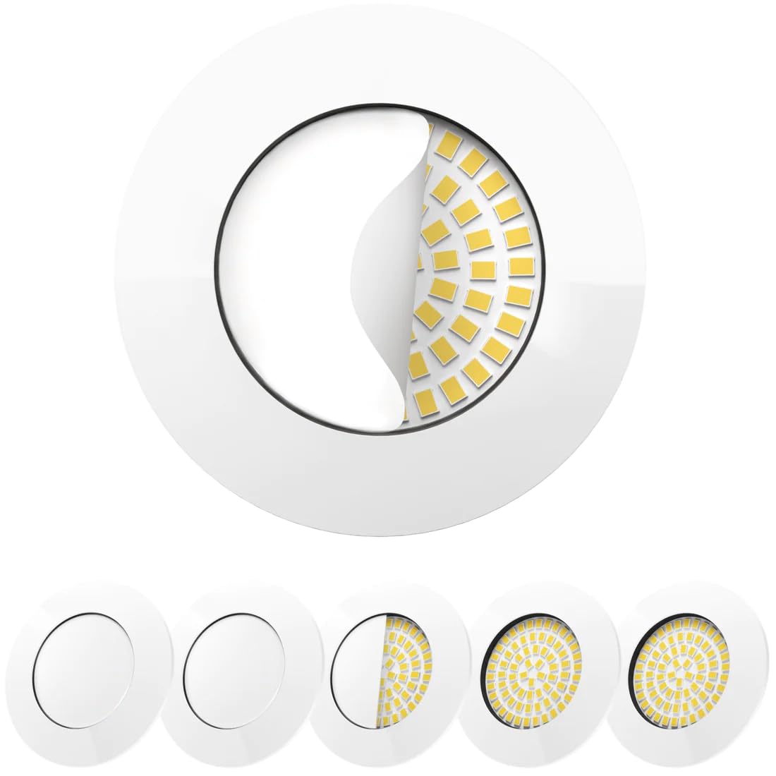 Scandinavian home - Set 6 Faretti LED Incasso II v2