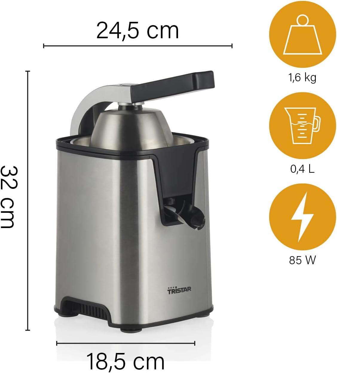 Tristar CP-3009 Spremiagrumi Elettrico 350W - immagine 3