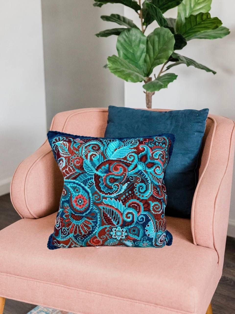 Riolis - Kit Punto Croce Motivi Persiani 40x40cm - immagine 5