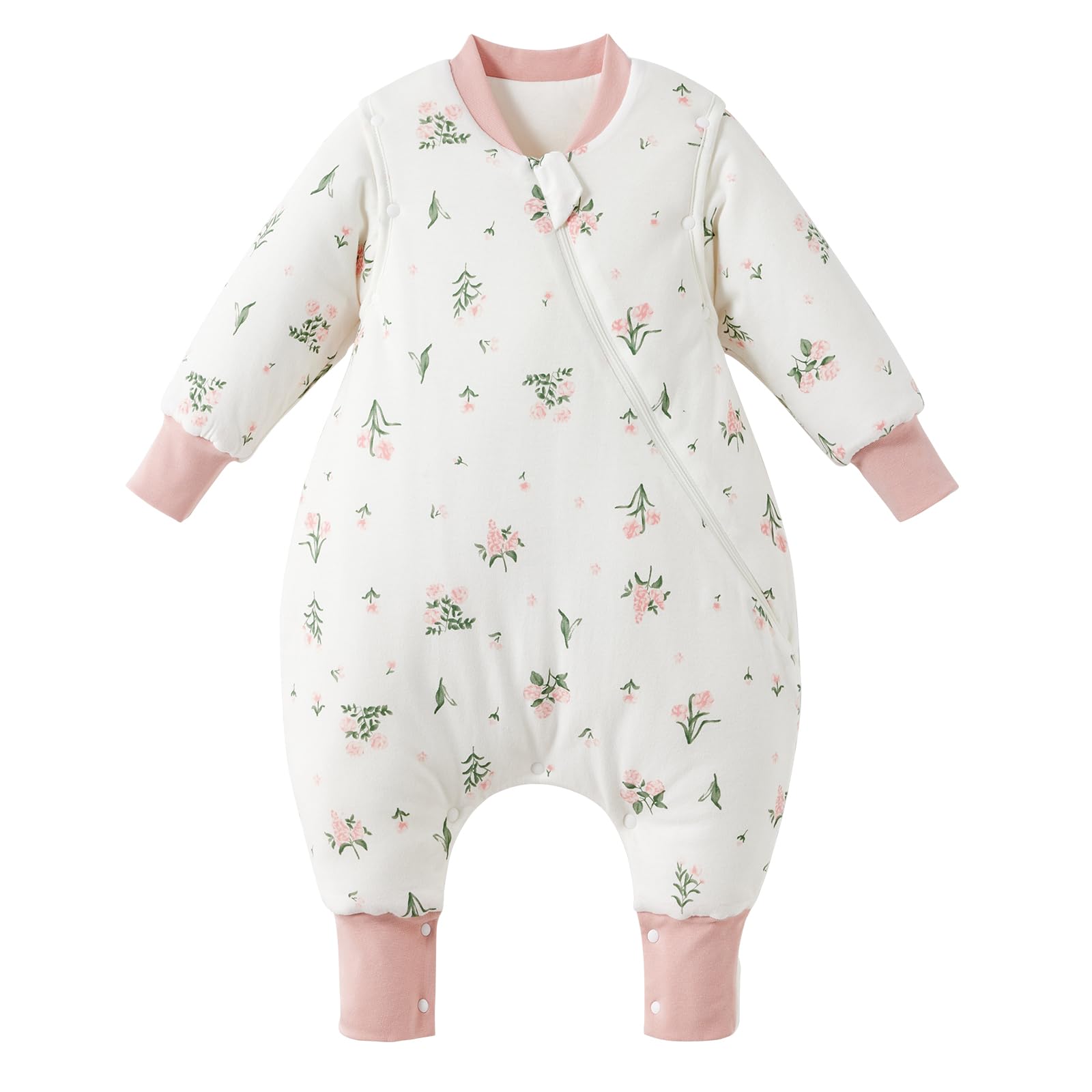 Duomiaomiao Sacco nanna con piedi, 100% cotone 3.5 Tog