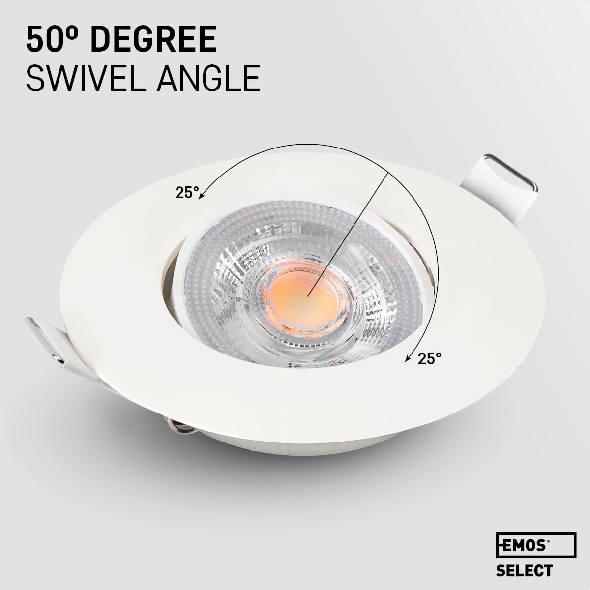 Emos Faretti LED da Incasso Dimmerabili 4,9W, Set 6 - immagine 4