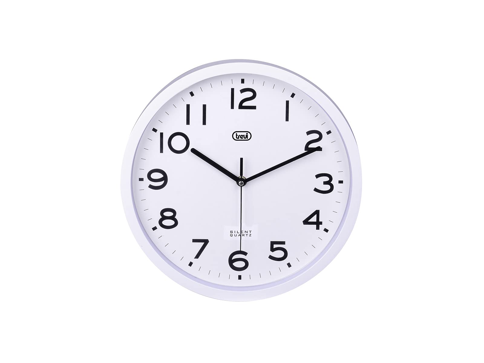 Trevi OM 3302 S Orologio da Parete Silenzioso 30cm, Bianco