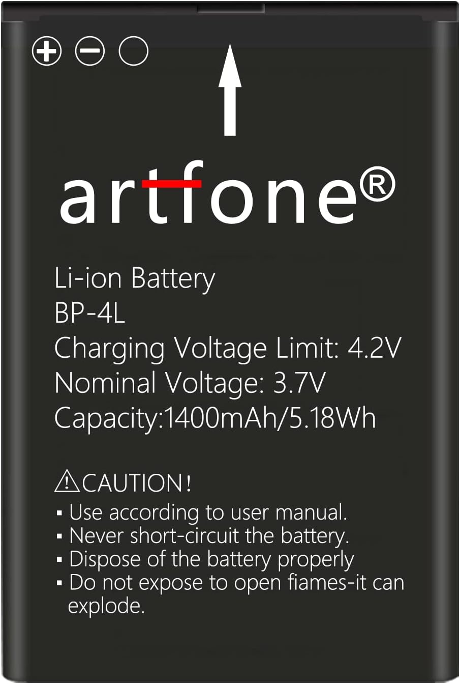 Artfone BP-4L Batteria (1400mAh) - immagine 1