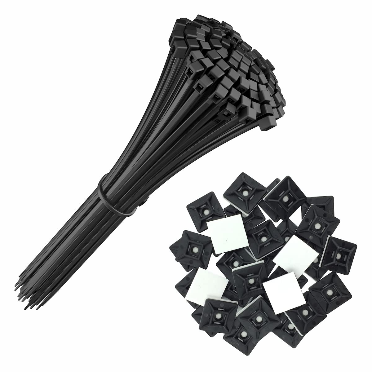 Intervisio Fascette Plastica 200x2,5mm Nere (100 pz)