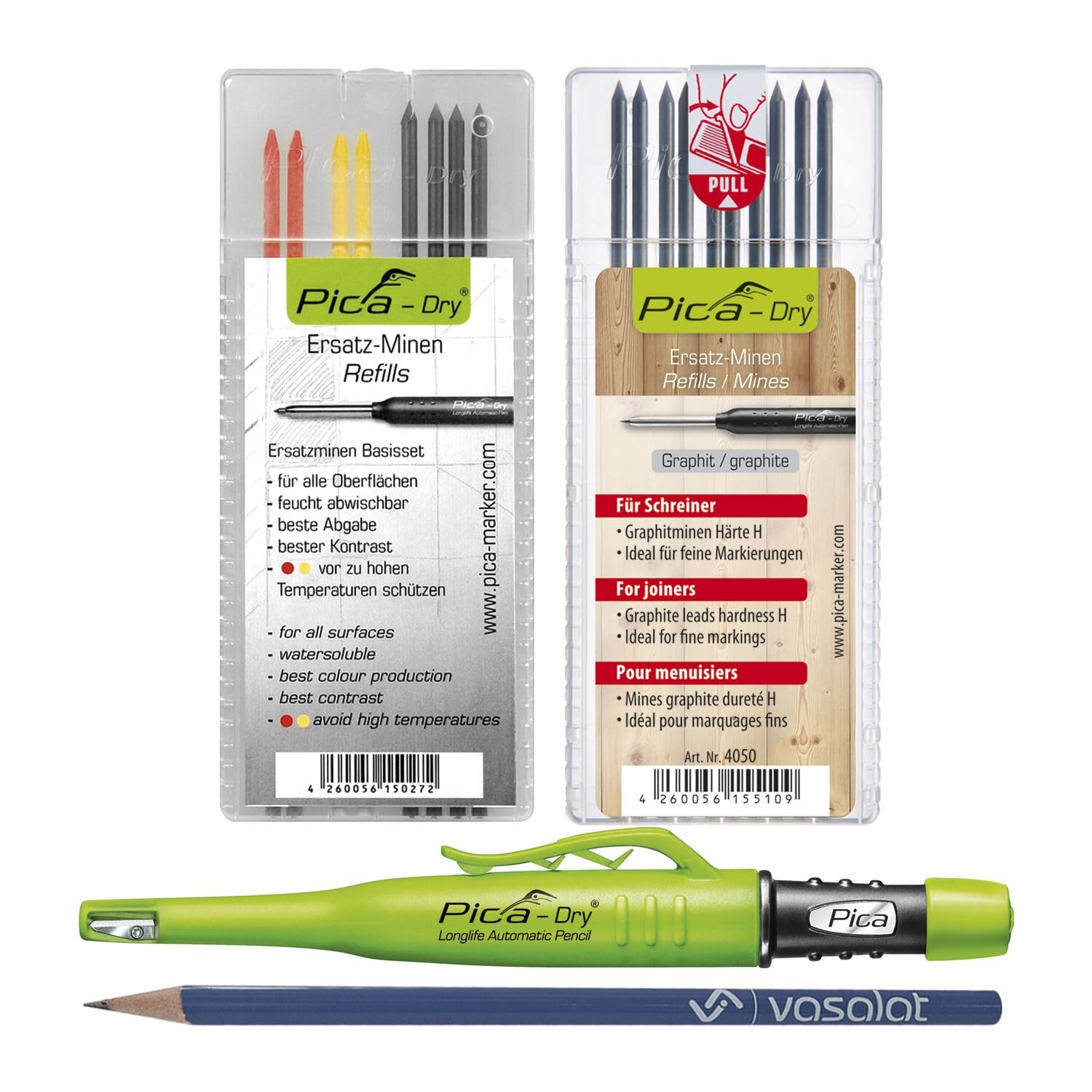 Pica Set Pennarelli Pica Dry con Mine di Ricambio