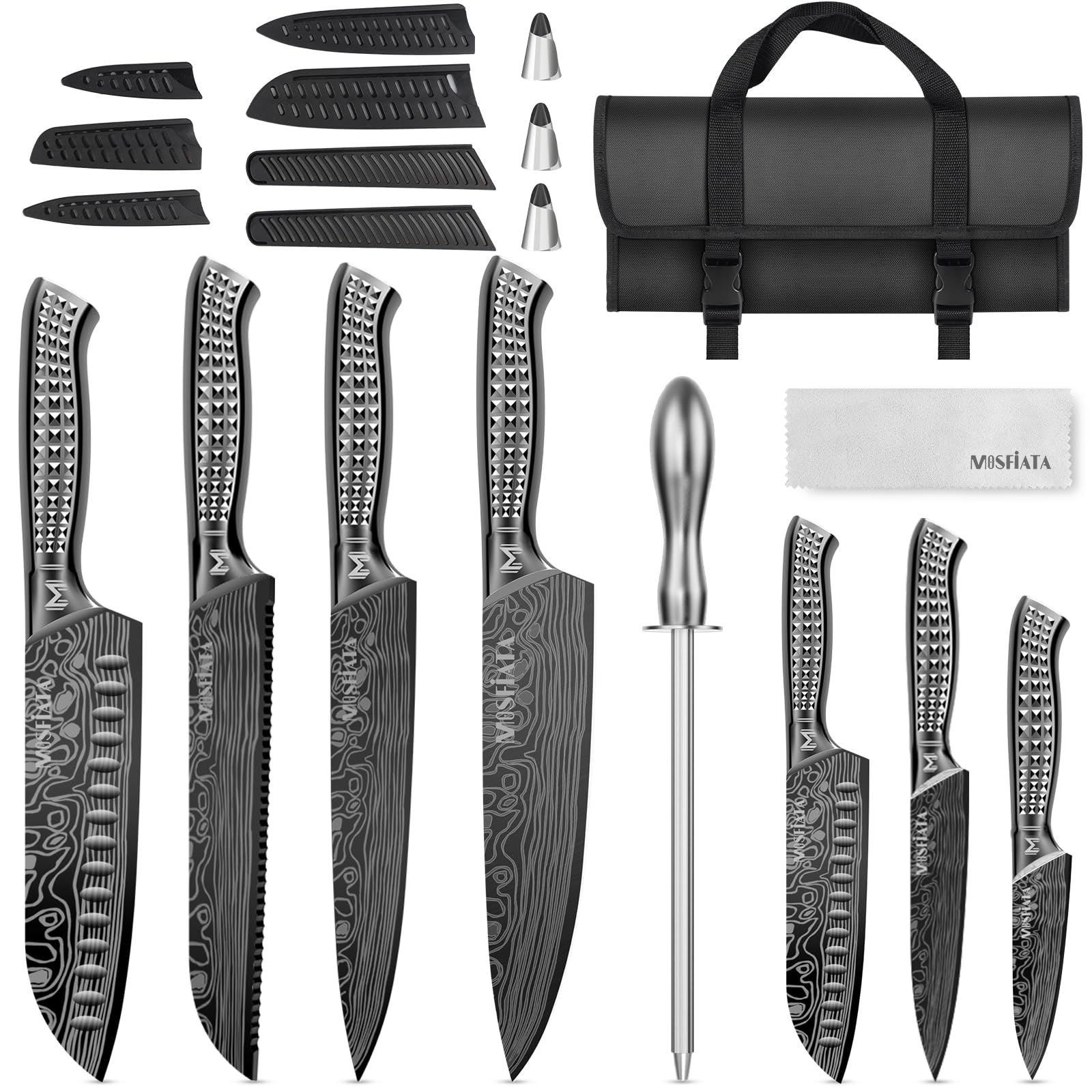 Mosfiata Set Coltelli da Cucina Professionali