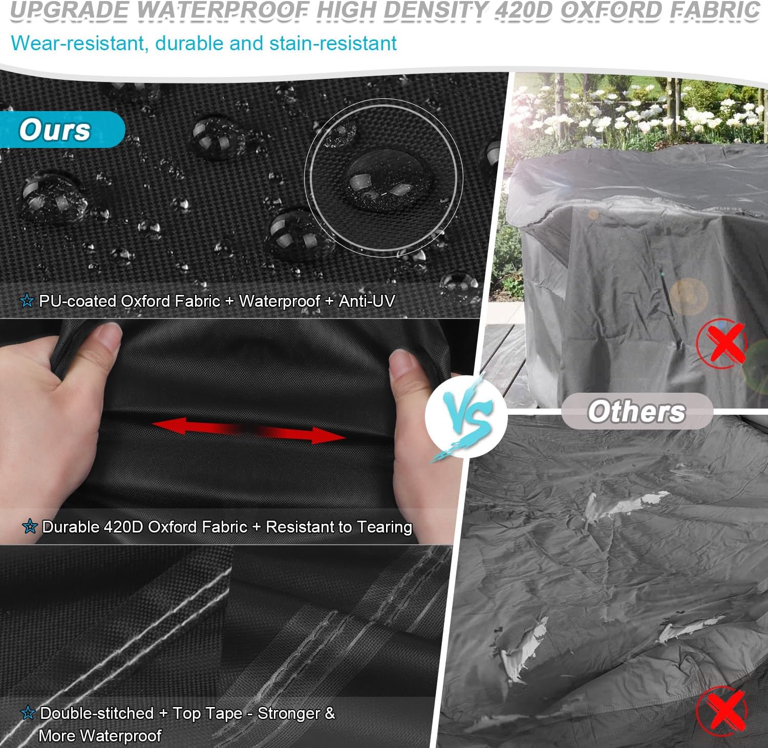 Simphaus Telo Copridivano Esterno Angolare 420D - immagine 3