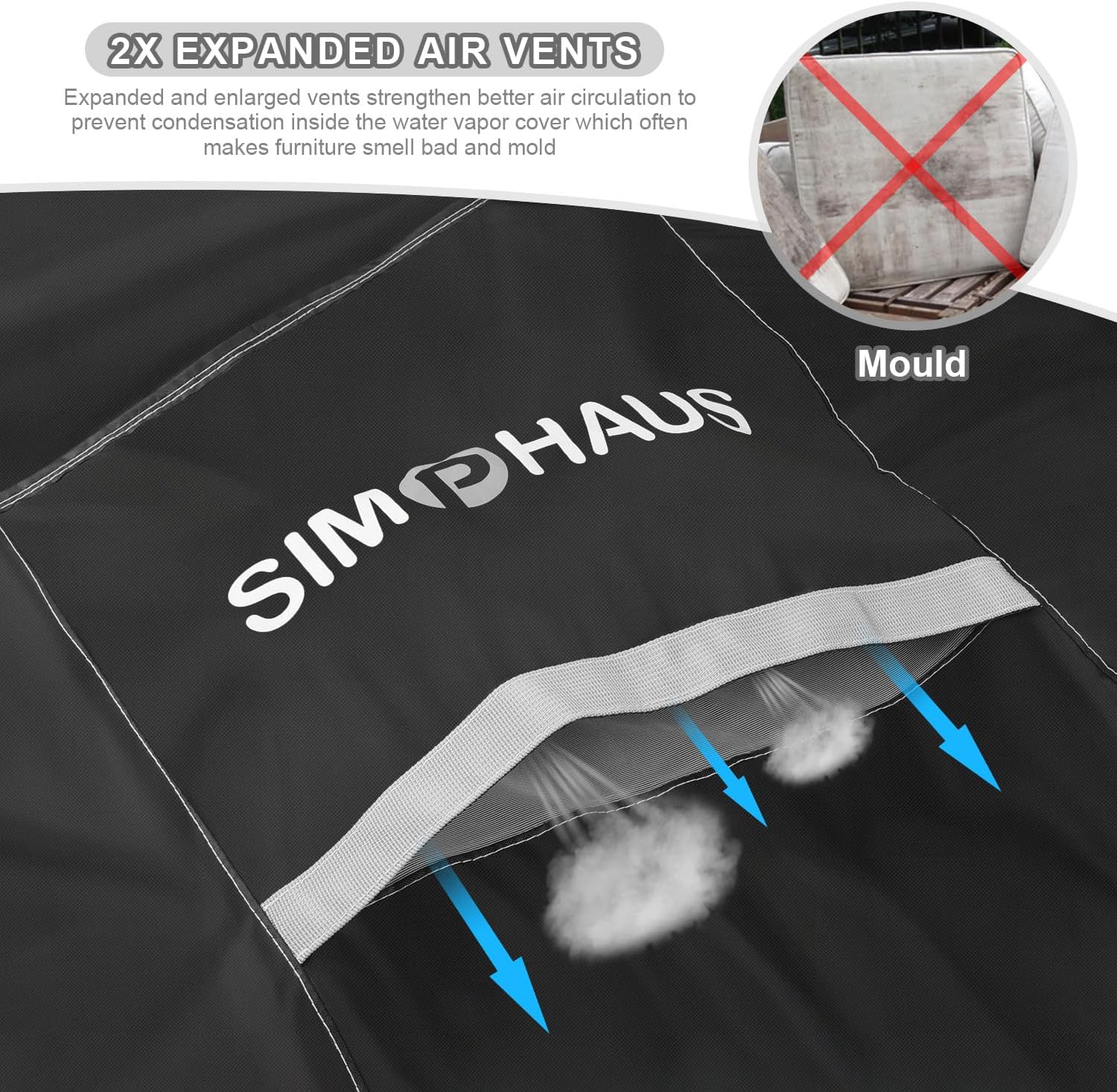 Simphaus Telo Copridivano Esterno Angolare 420D - immagine 4