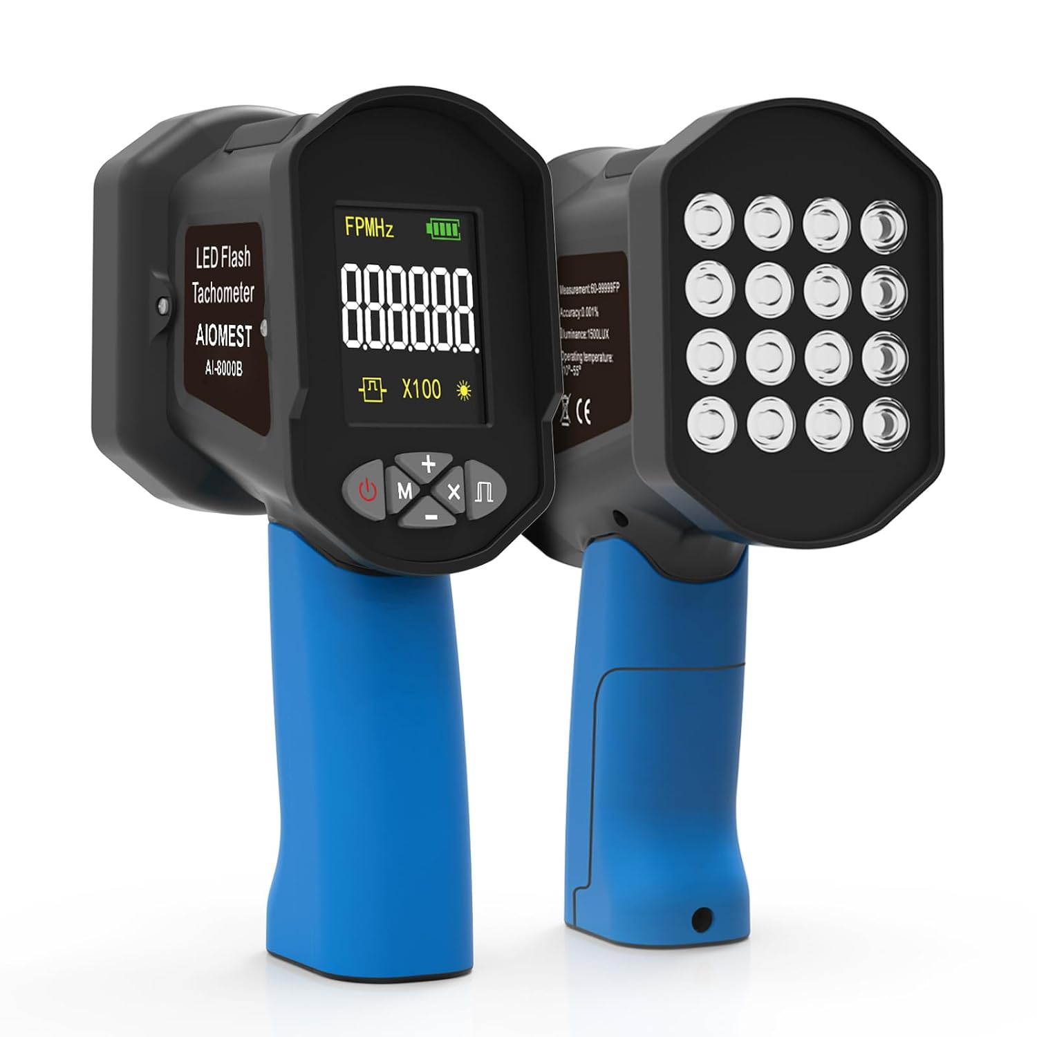 Strobotac LED Stroboscopio100.000 RPM/Hz, AIOMEST Stroboscope Digitale ...