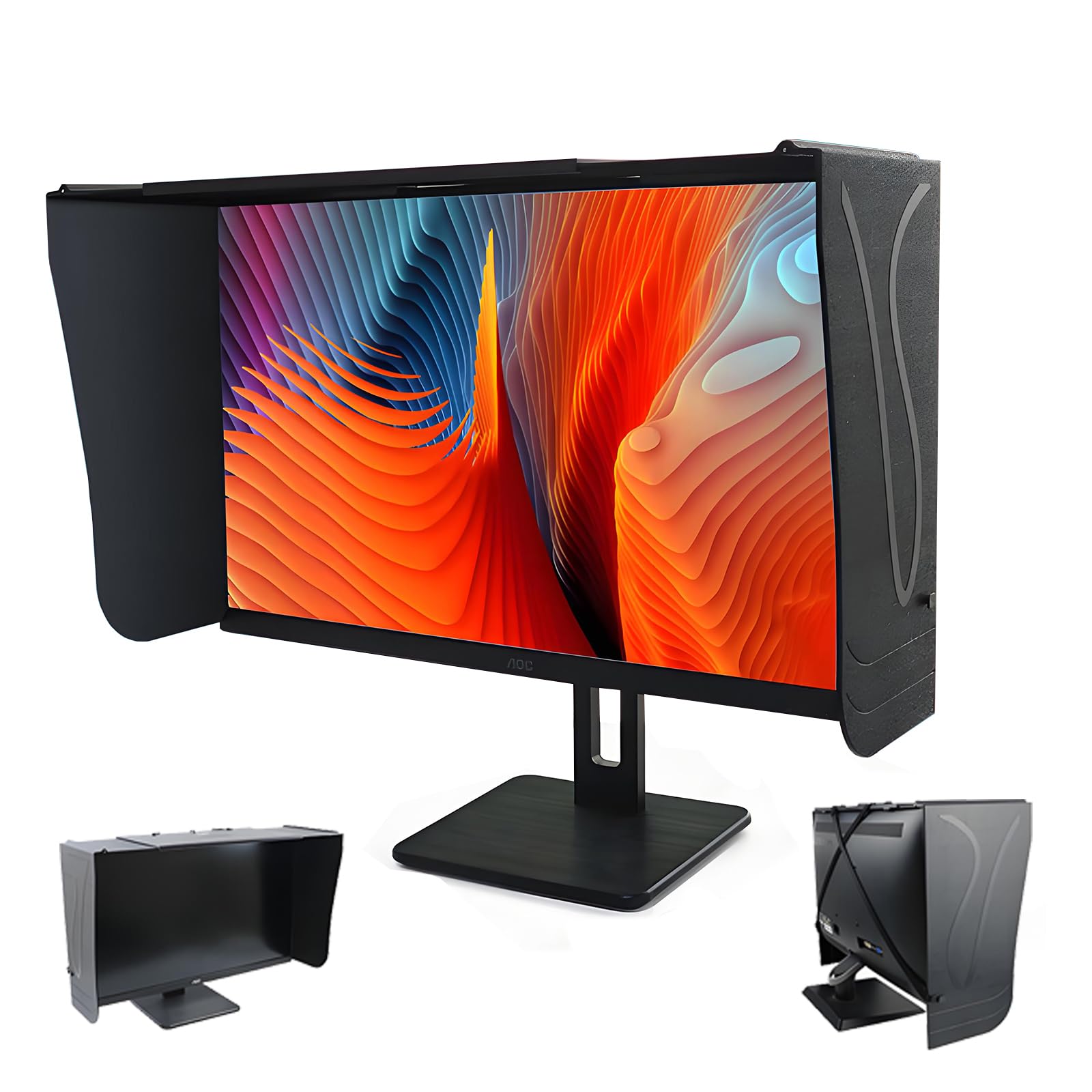 Parasole Regolabile per Monitor 17-27 Pollici