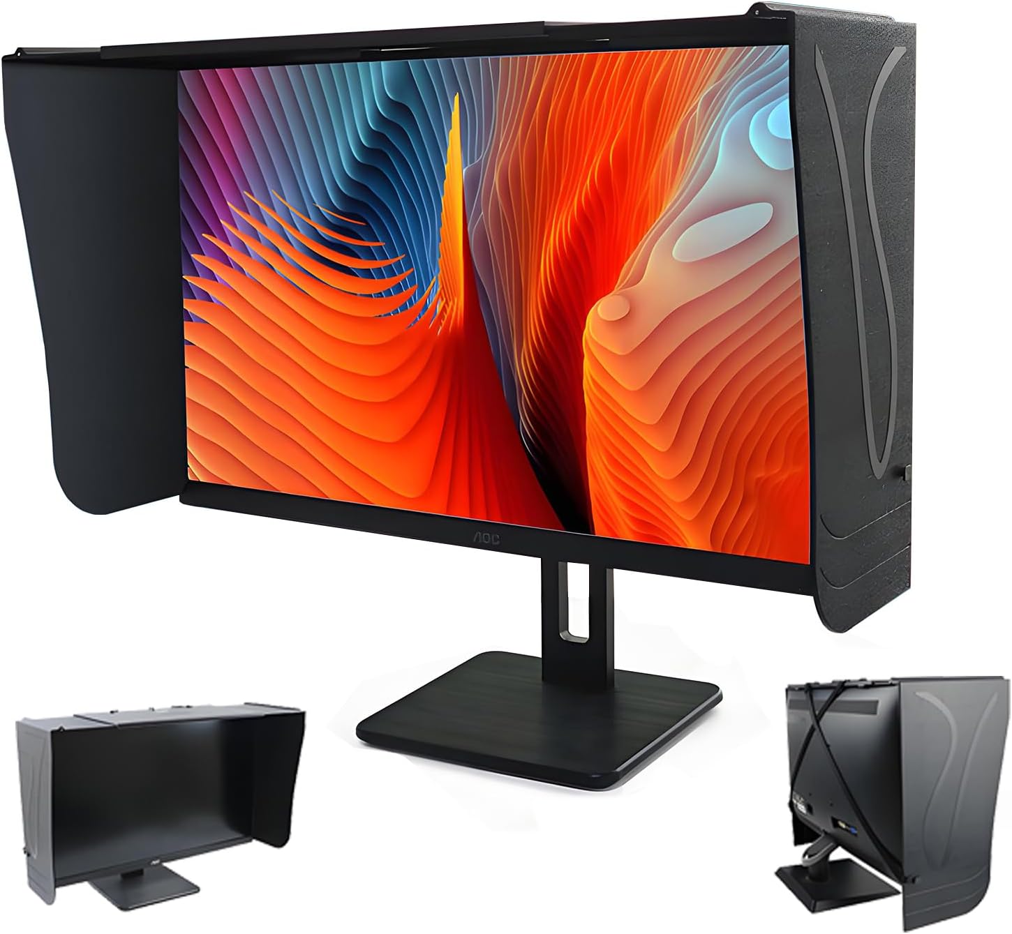 Parasole Regolabile per Monitor 17-27 Pollici - immagine 1