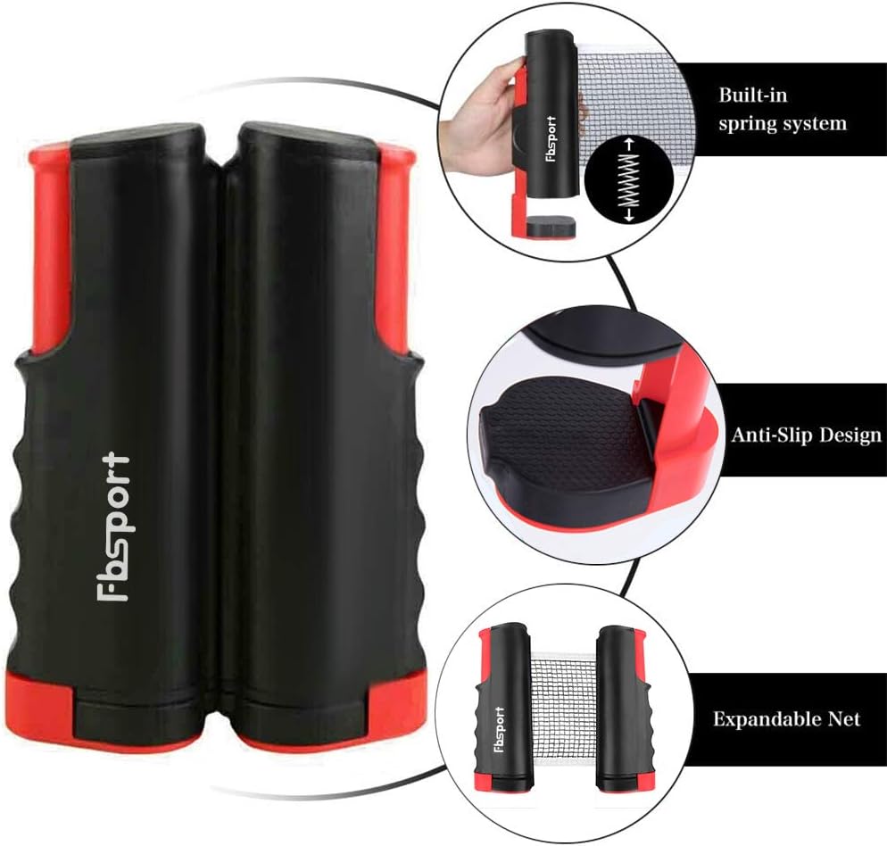 Set Ping Pong Portatile con Rete Estensibile - immagine 1