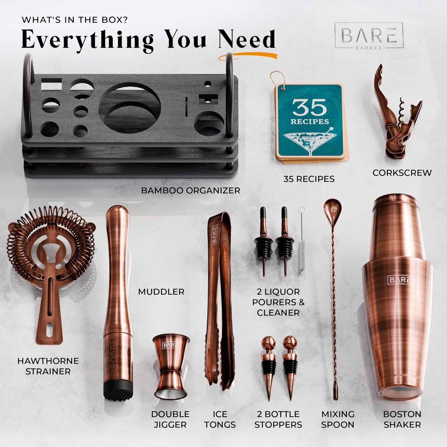 Bare Barrel® Mixology - Set Barista 14 Pezzi - immagine 4